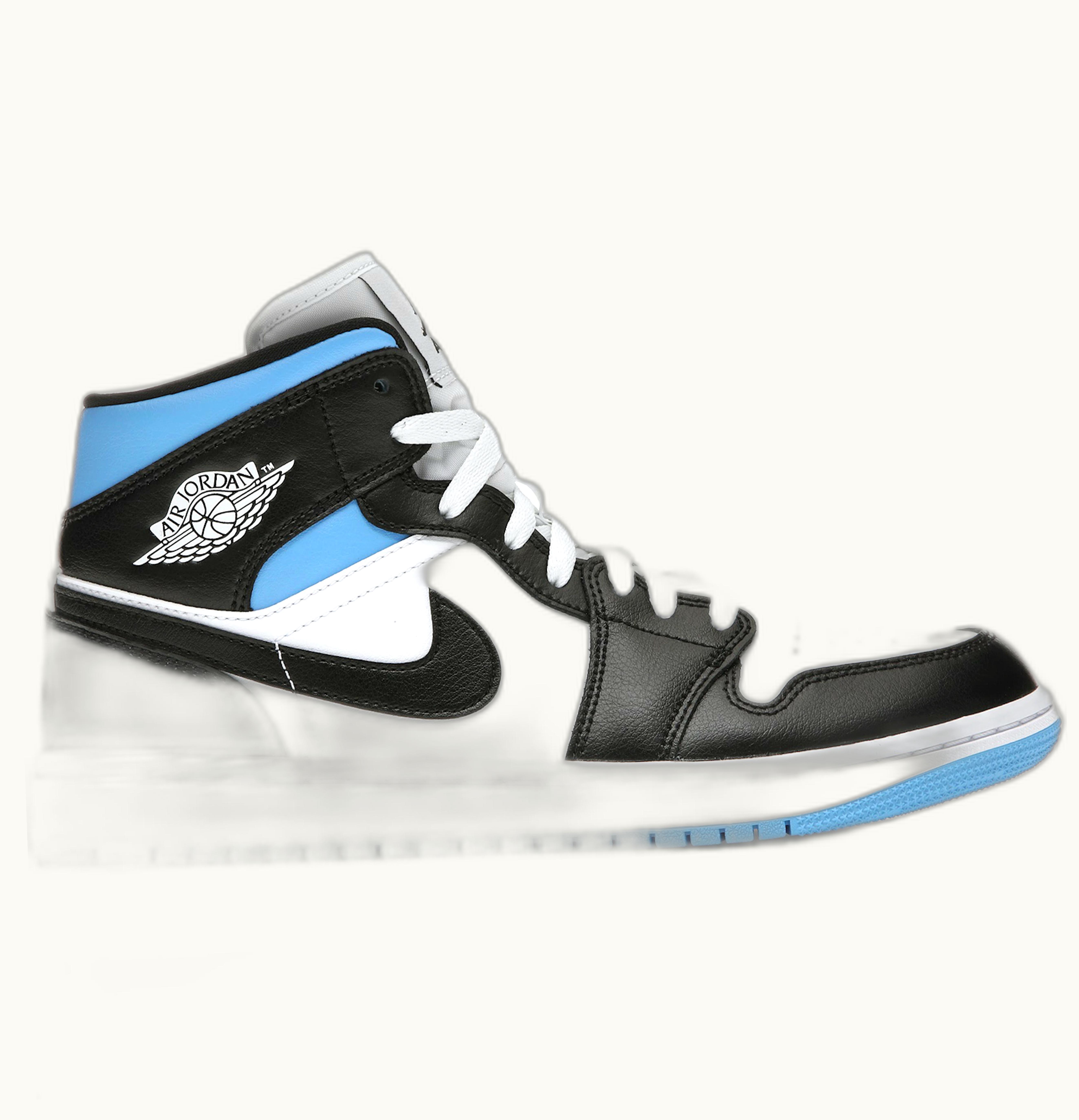 Jordan Air Jordan 1 Mid University Black White W