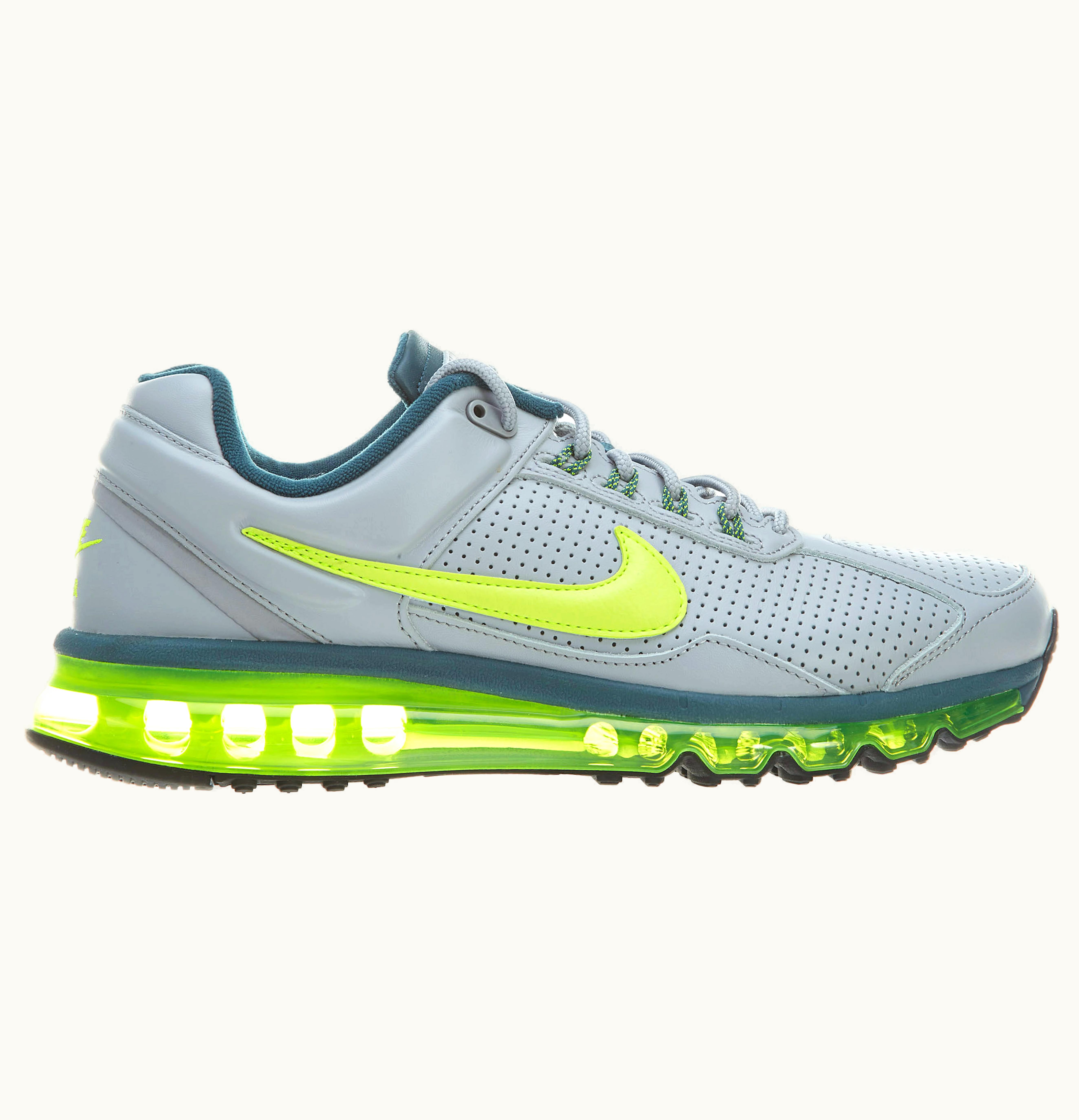 Nike Air Max 2013 Leather Wolf Grey Volt Nightfactor Black