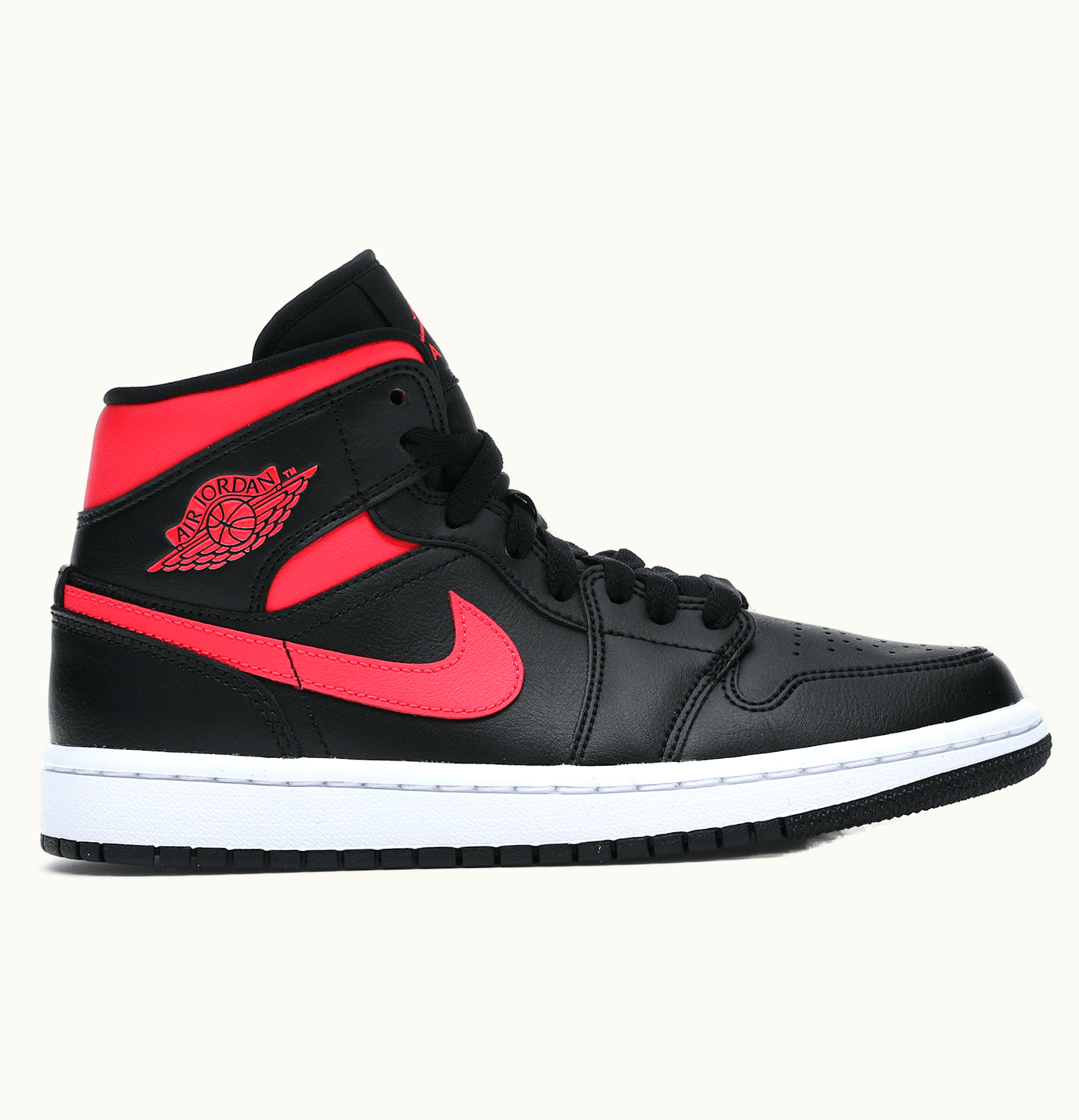 Jordan Air Jordan 1 Mid Black Siren Red W