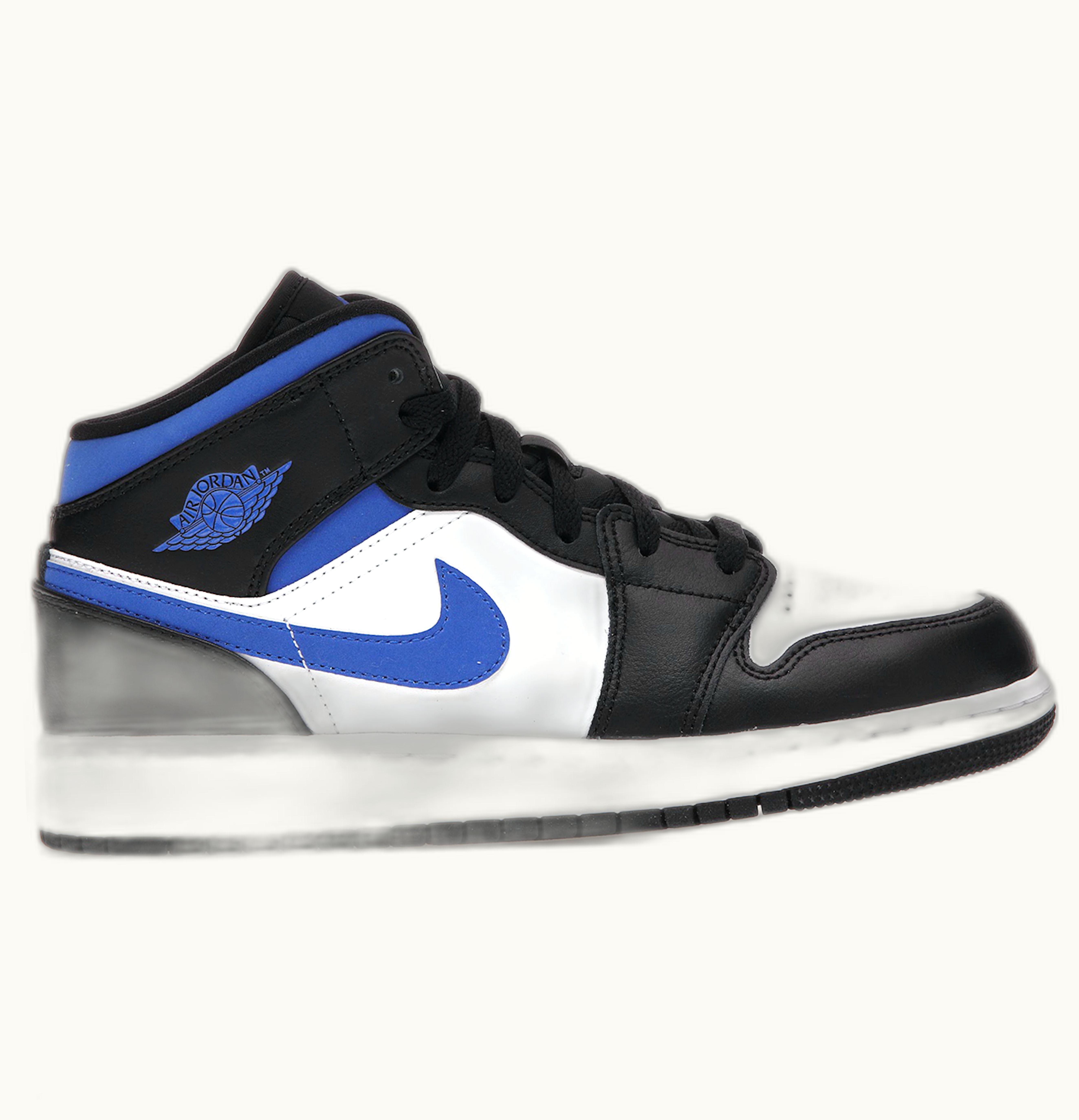 Jordan Air Jordan 1 Mid White Black Royal GS