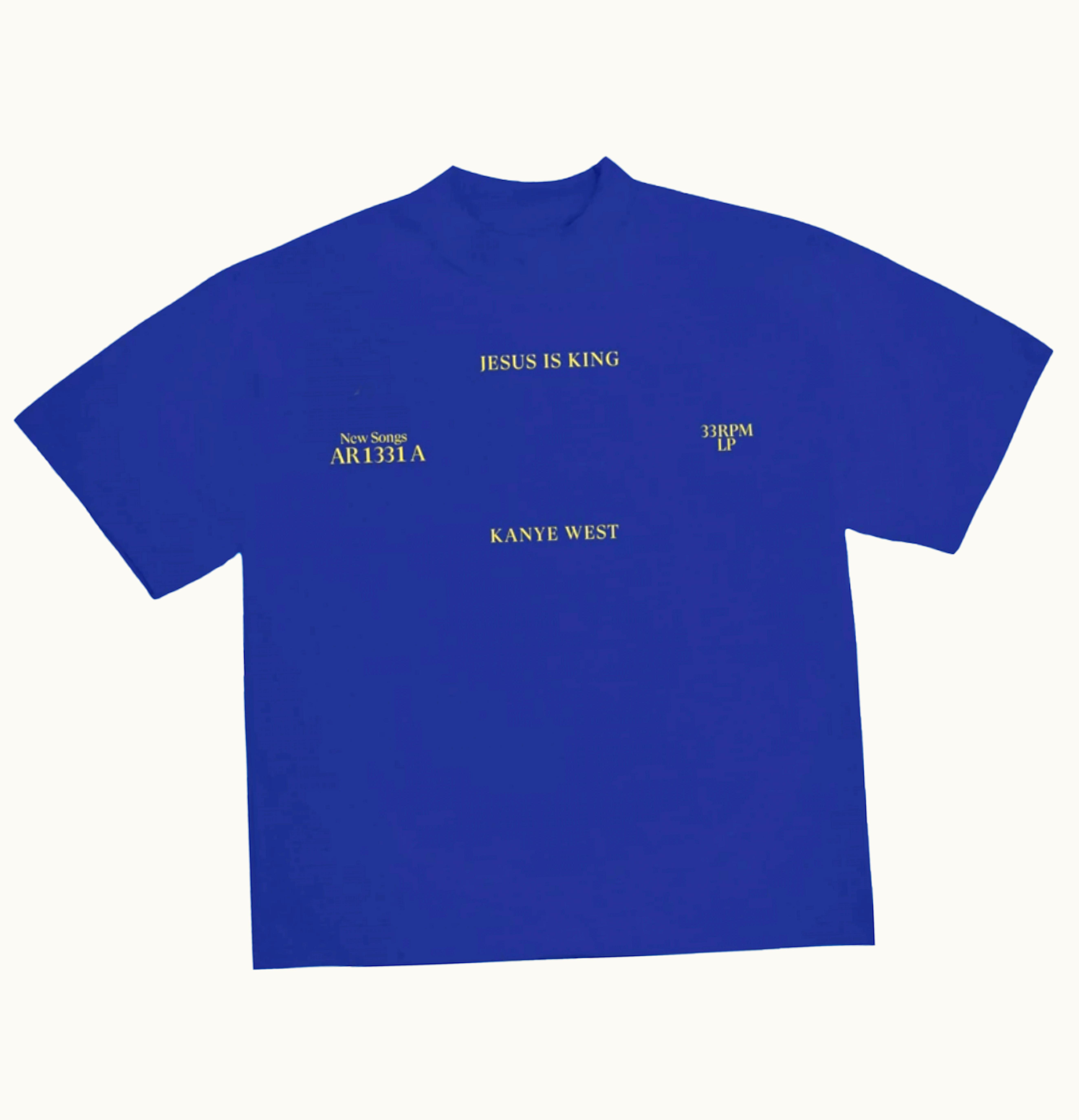 Kanye West Kanye West Jesus Is King Vinyl I T Shirt Blue