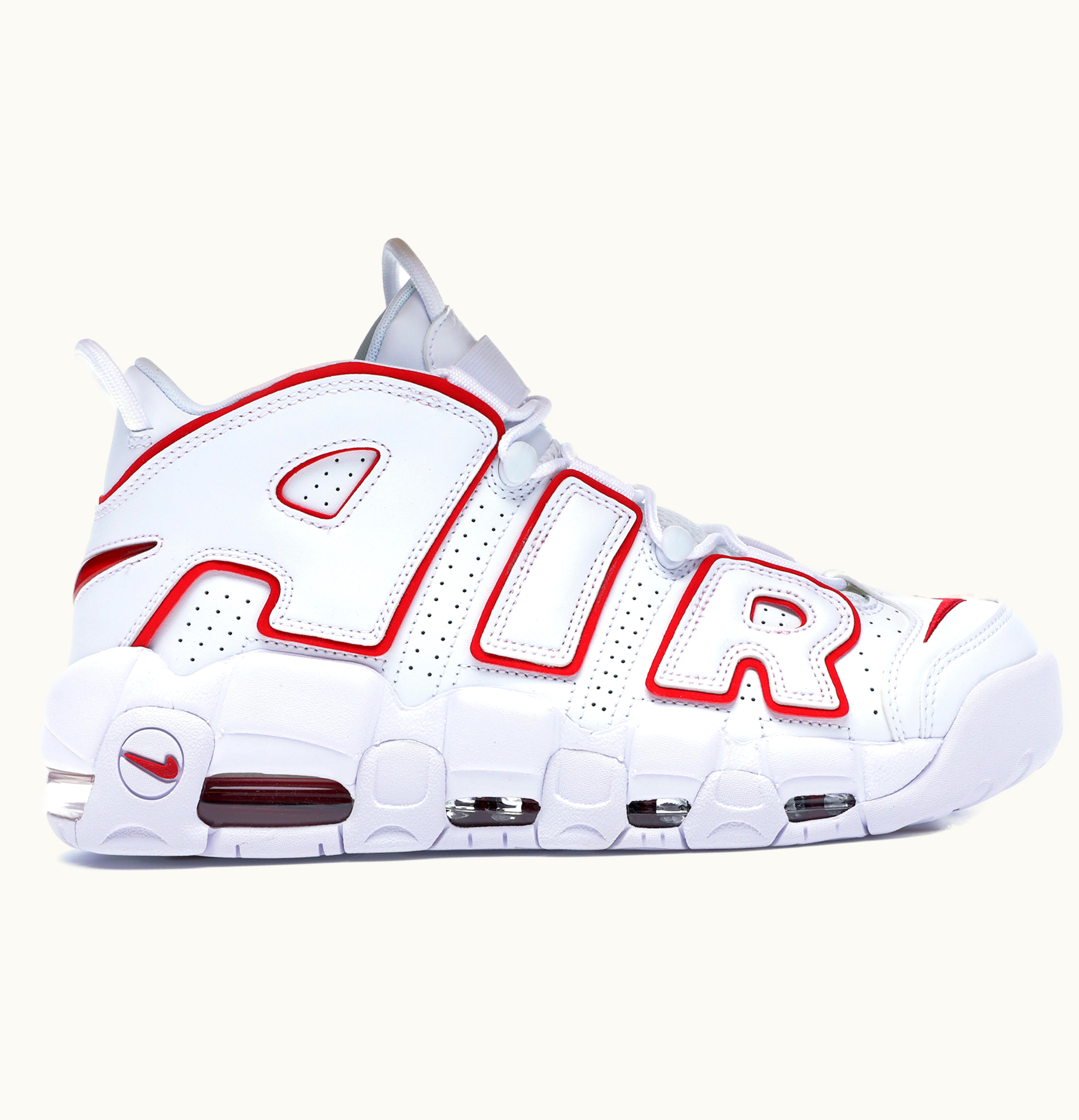 Nike Nike Air More Uptempo White Varsity Red Outline