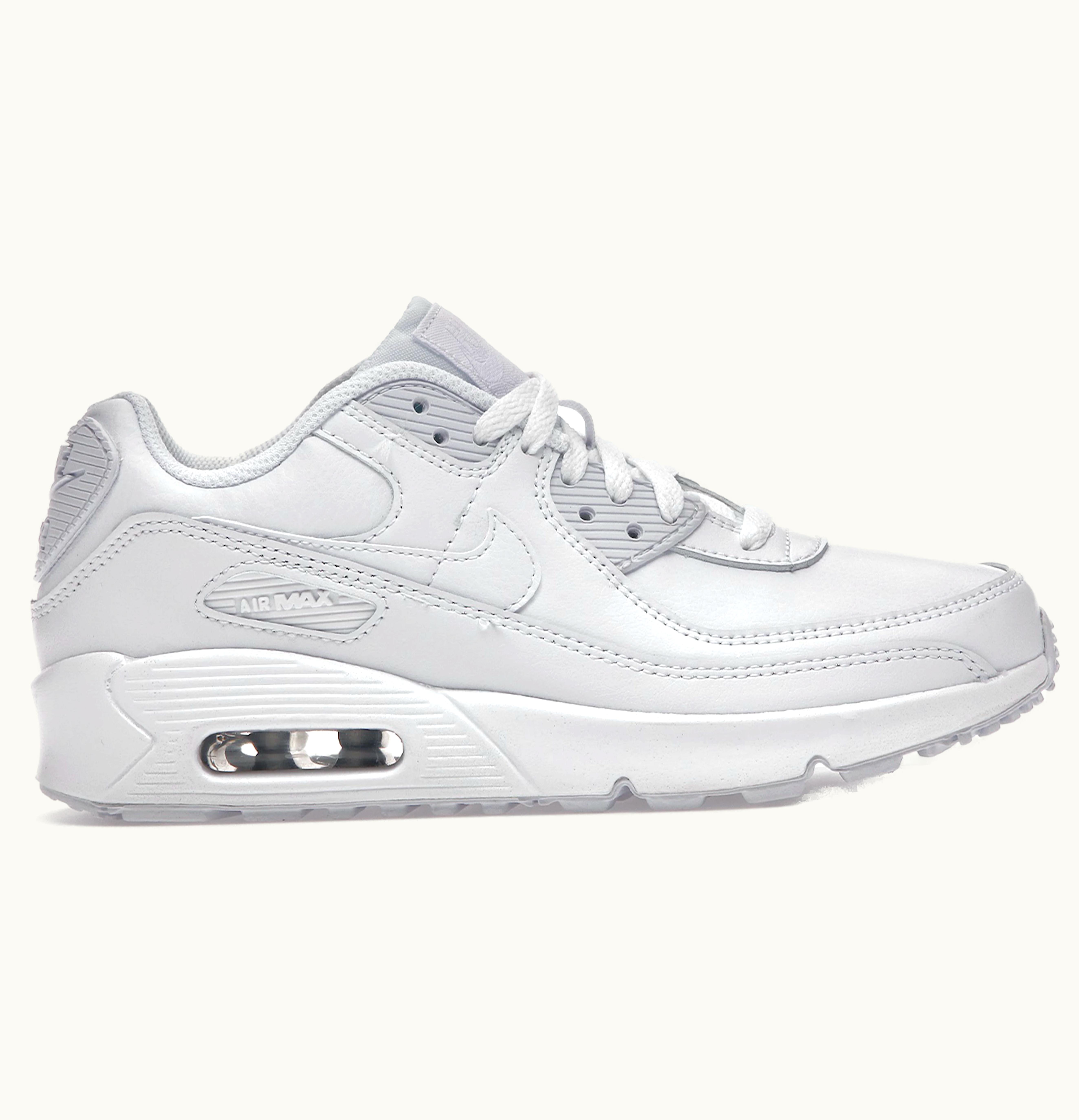 Nike Nike Air Max 90 Recraft Triple White GS
