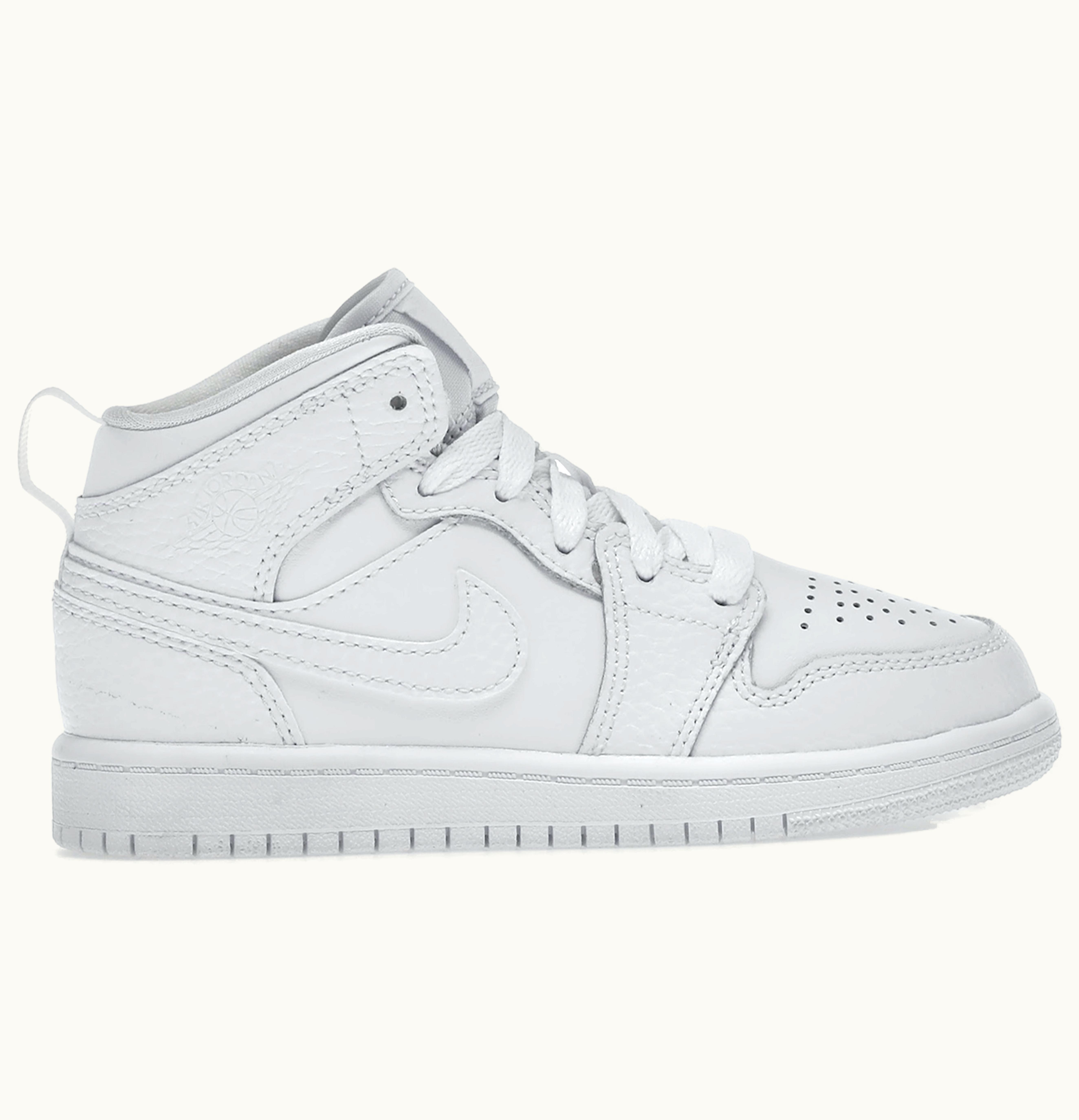 Jordan Air Jordan 1 Mid Triple White 2021 PS