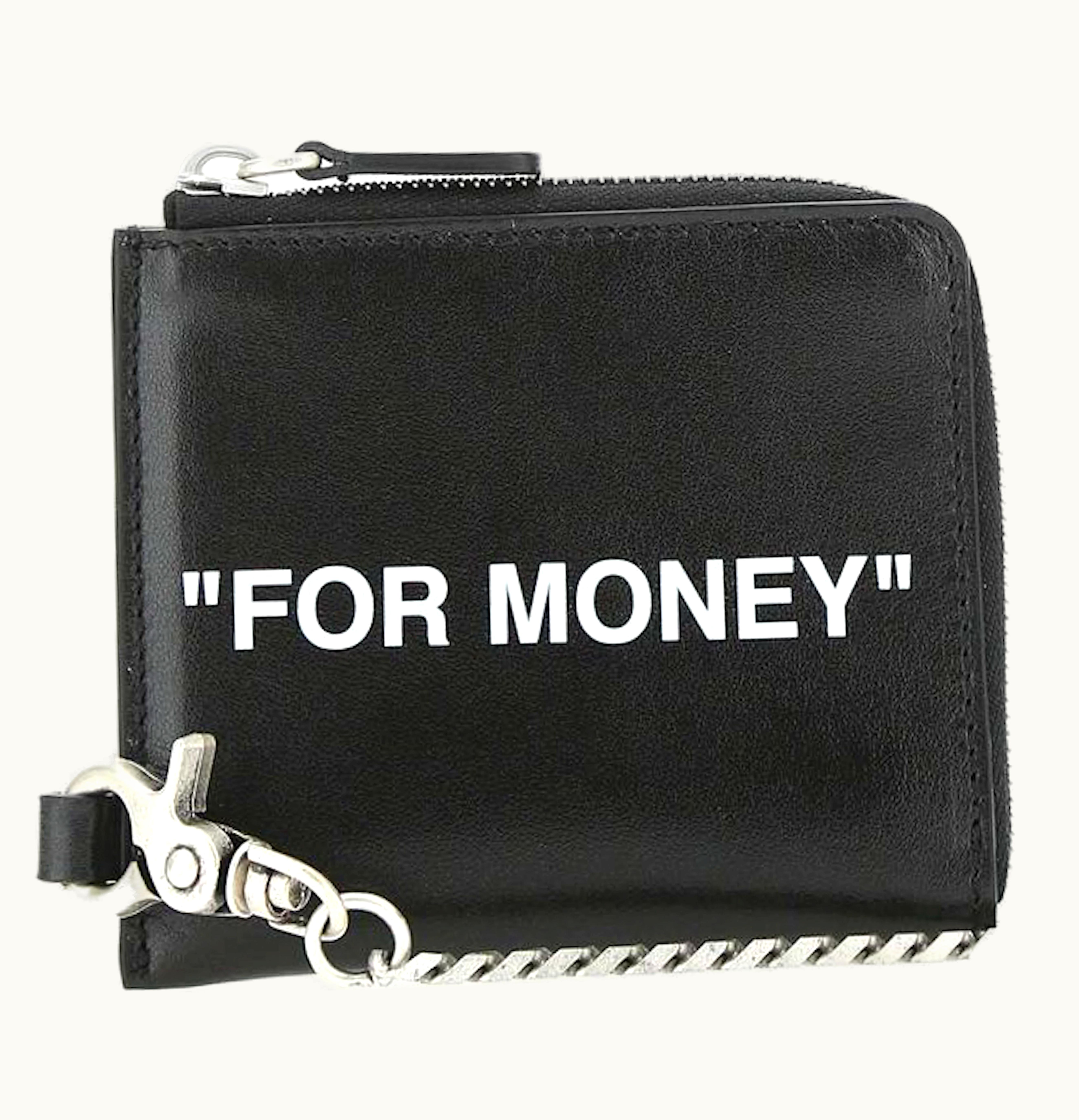 OFF-WHITE OFF WHITE Chain Wallet For Money Black