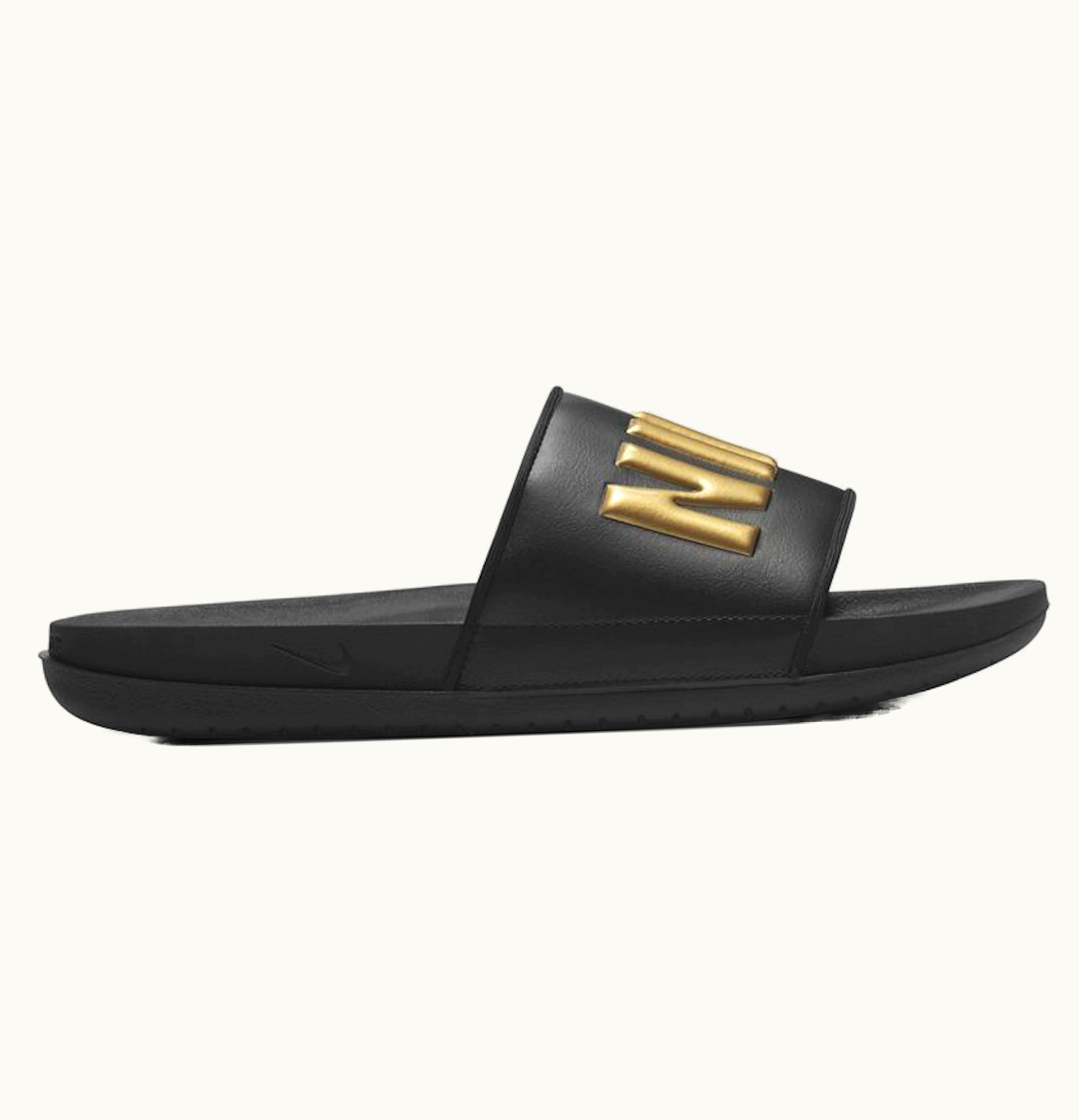 Nike Nike OffCourt Slide Black Metallic Gold