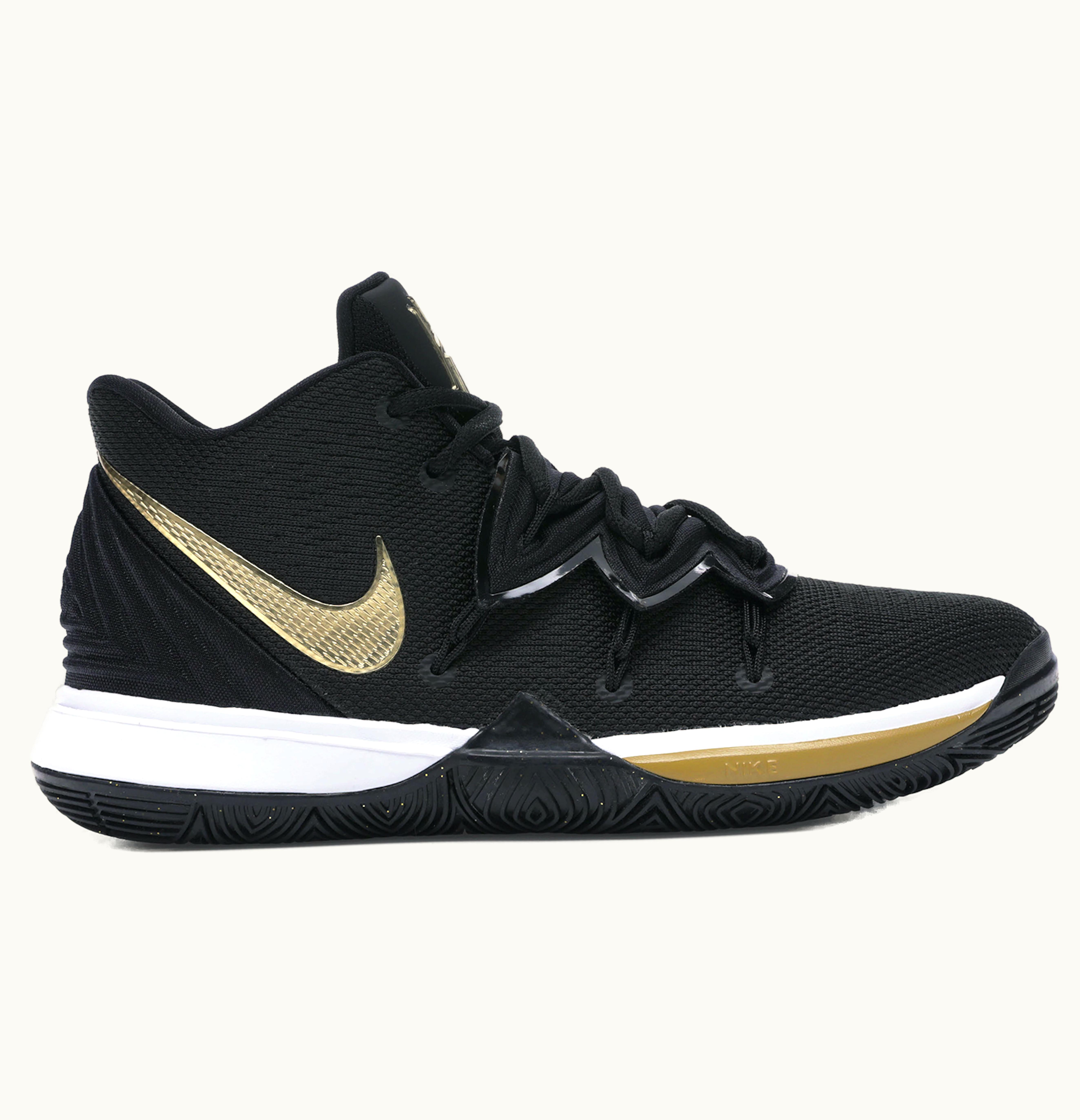 Nike Nike Kyrie 5 Black Metallic Gold GS