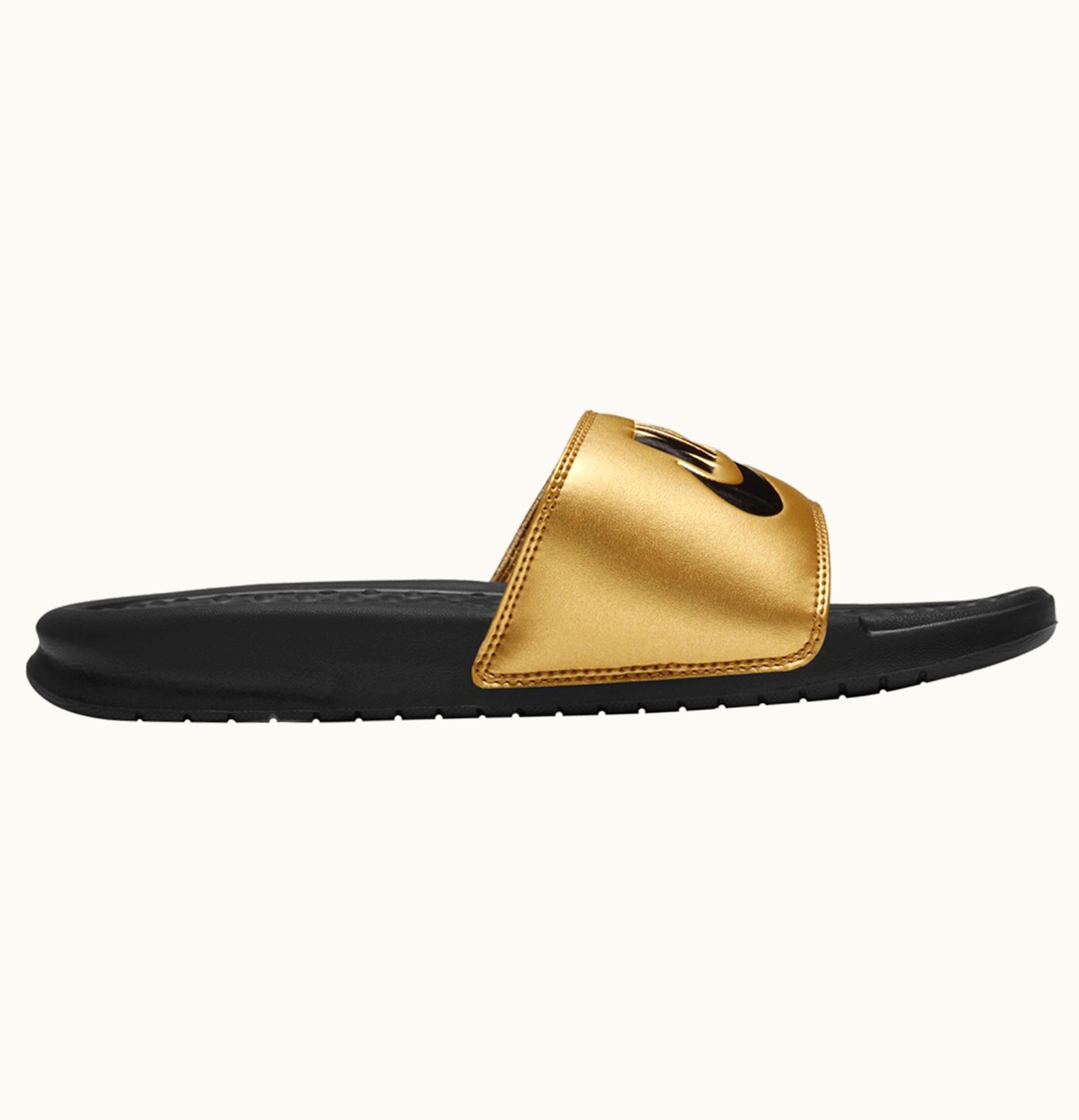 Nike Nike JDI Benassi Slide Black Metallic Gold W