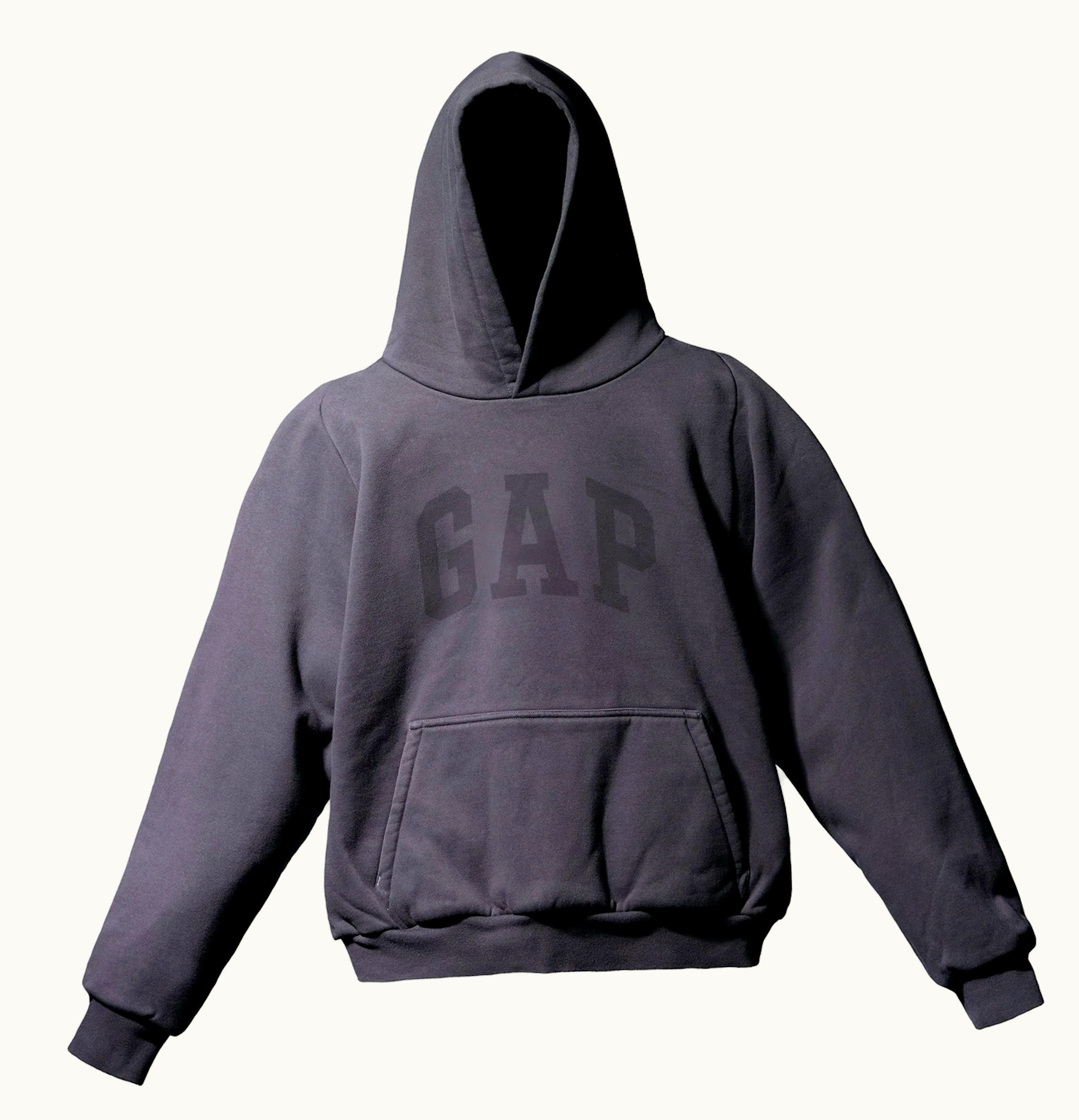 Yeezy Yeezy Gap Dove Shrunken Hoodie Black