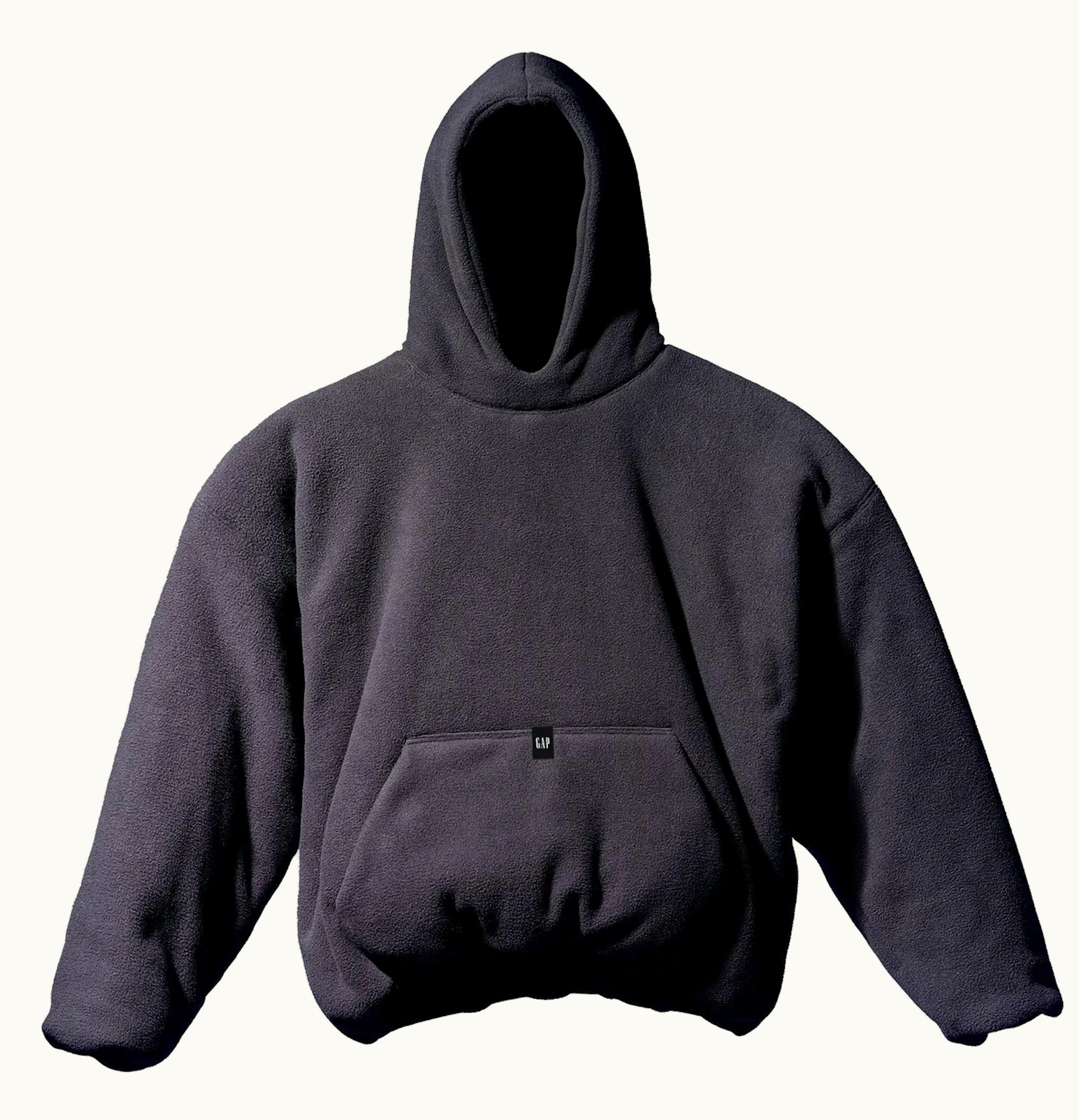 Yeezy Yeezy Gap Polar Fleece Padded Hoodie Black