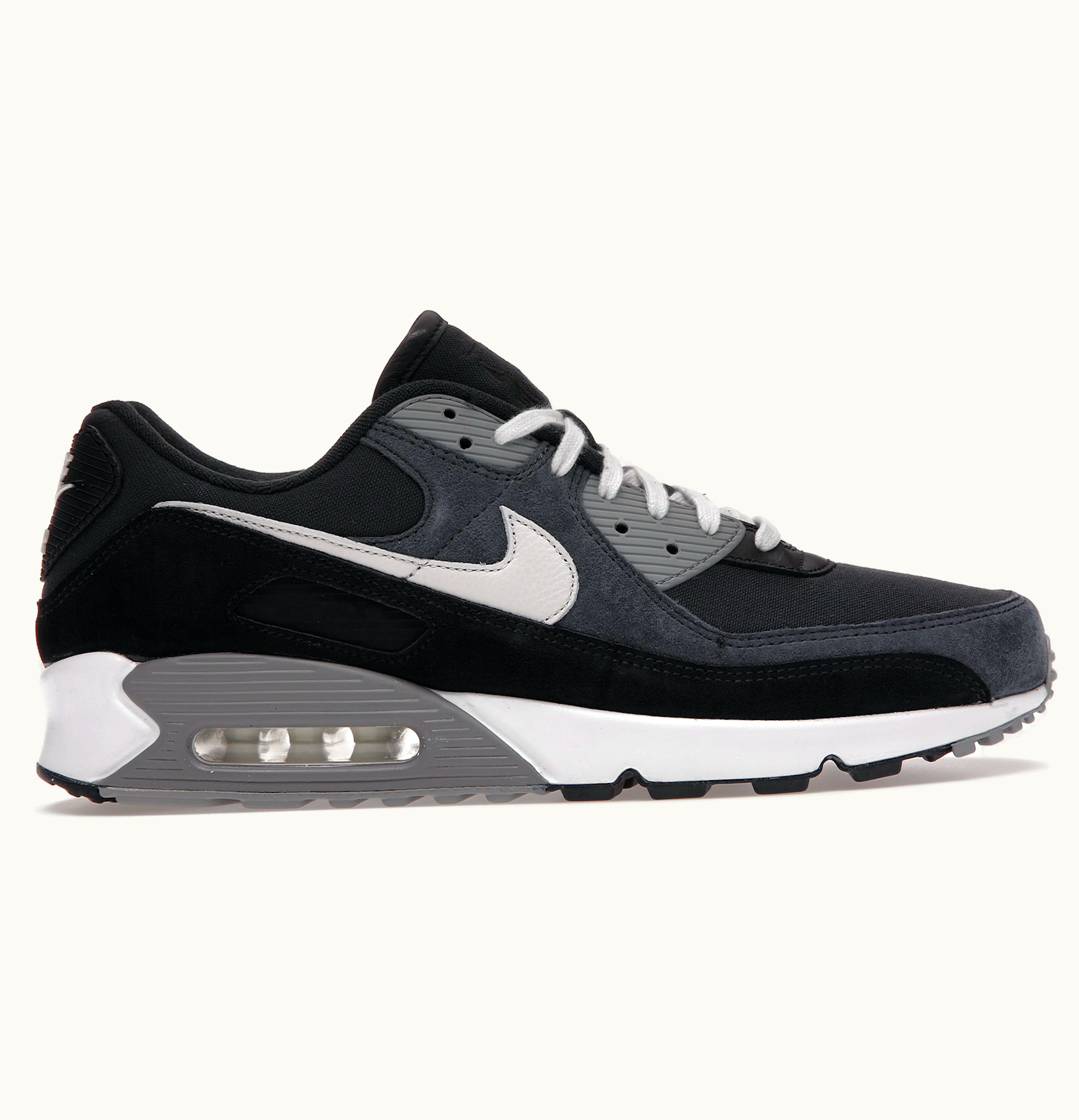 Nike Nike Air Max 90 Premium Black Grey Canvas Suede