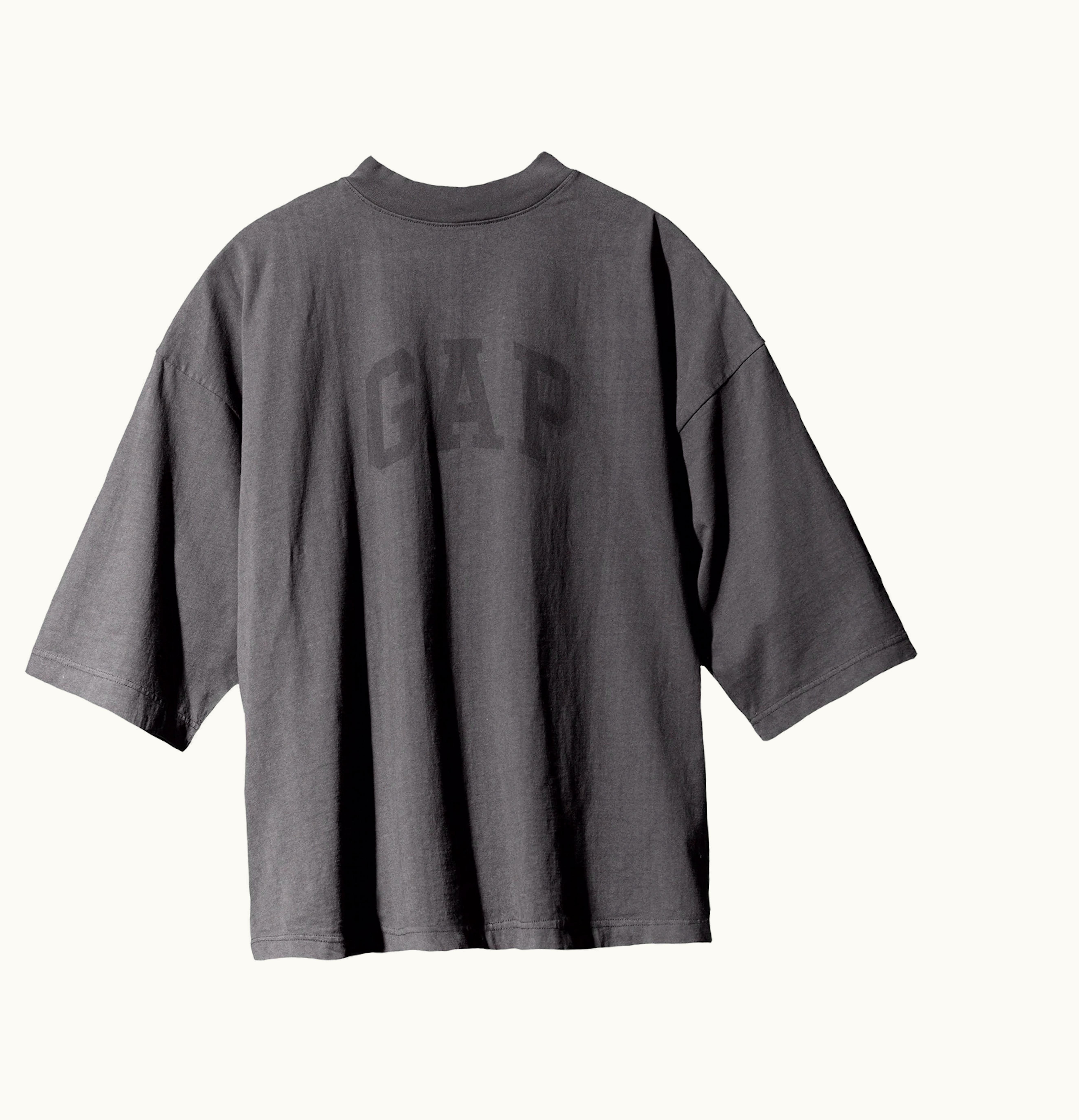 Yeezy Yeezy Gap Dove 3 4 Sleeve Tee Dark Grey