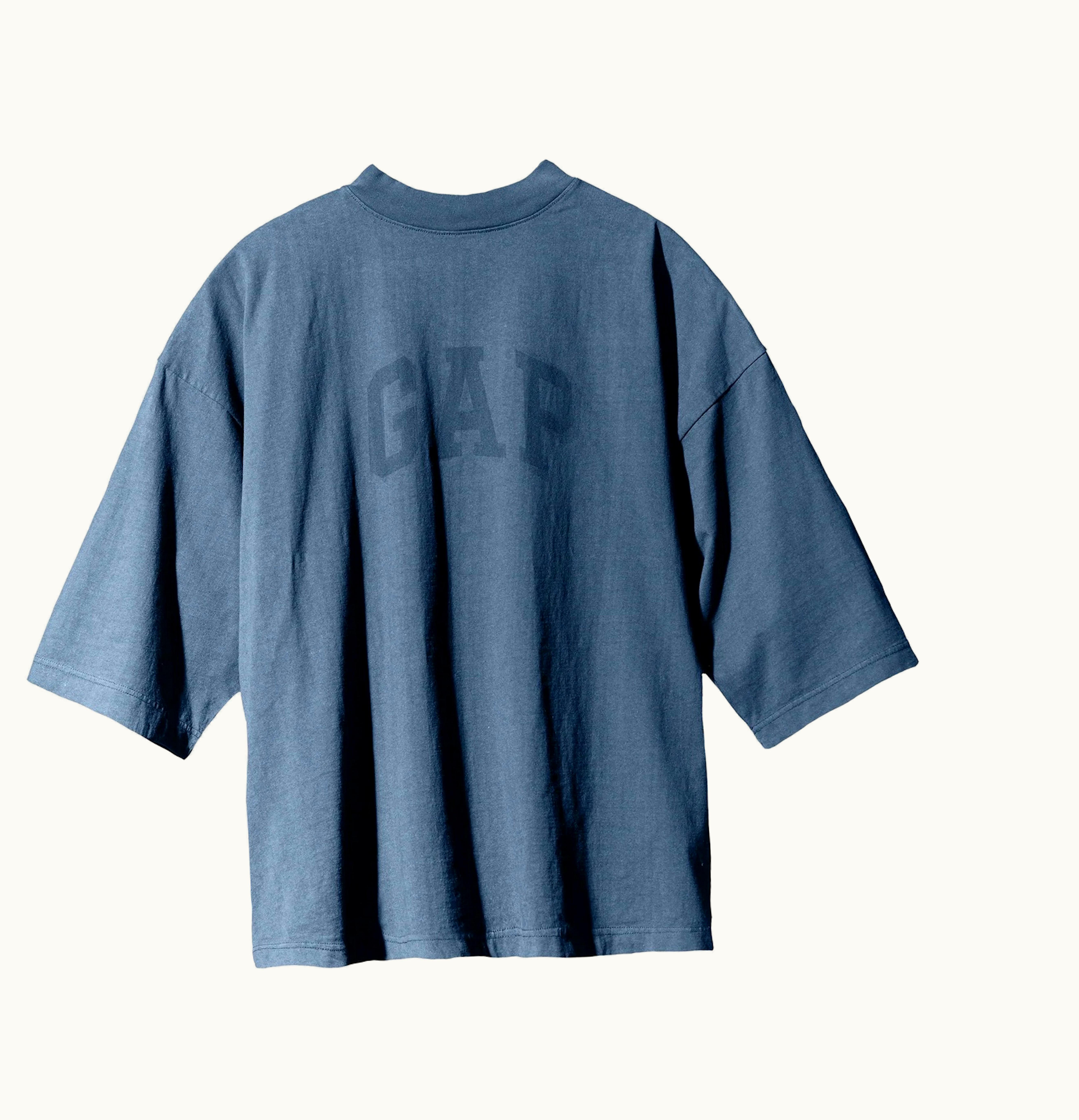 Yeezy Yeezy Gap Dove 3 4 Sleeve Tee Dark Blue