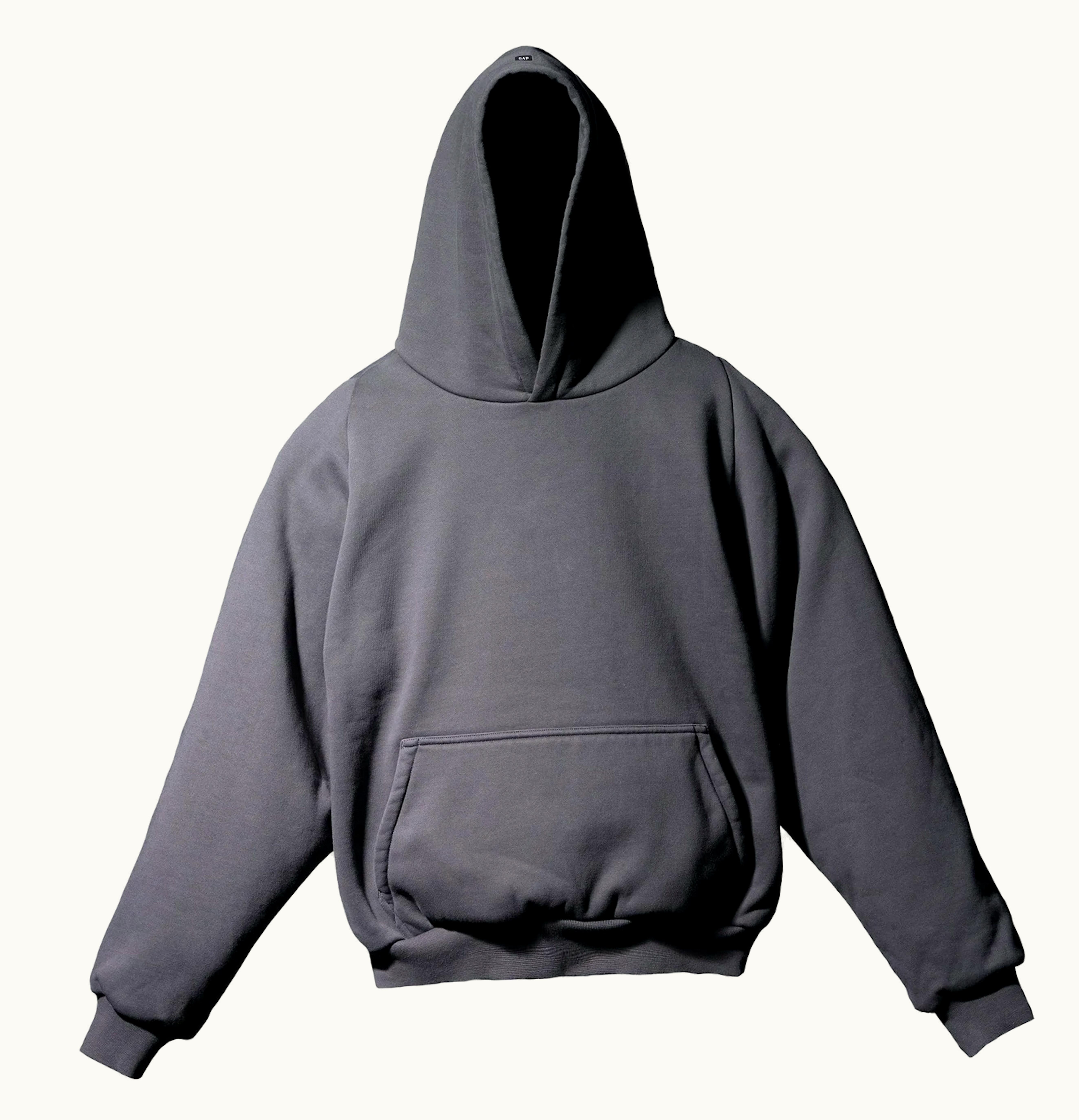 Yeezy Yeezy Gap Logo Shrunken Hoodie Black