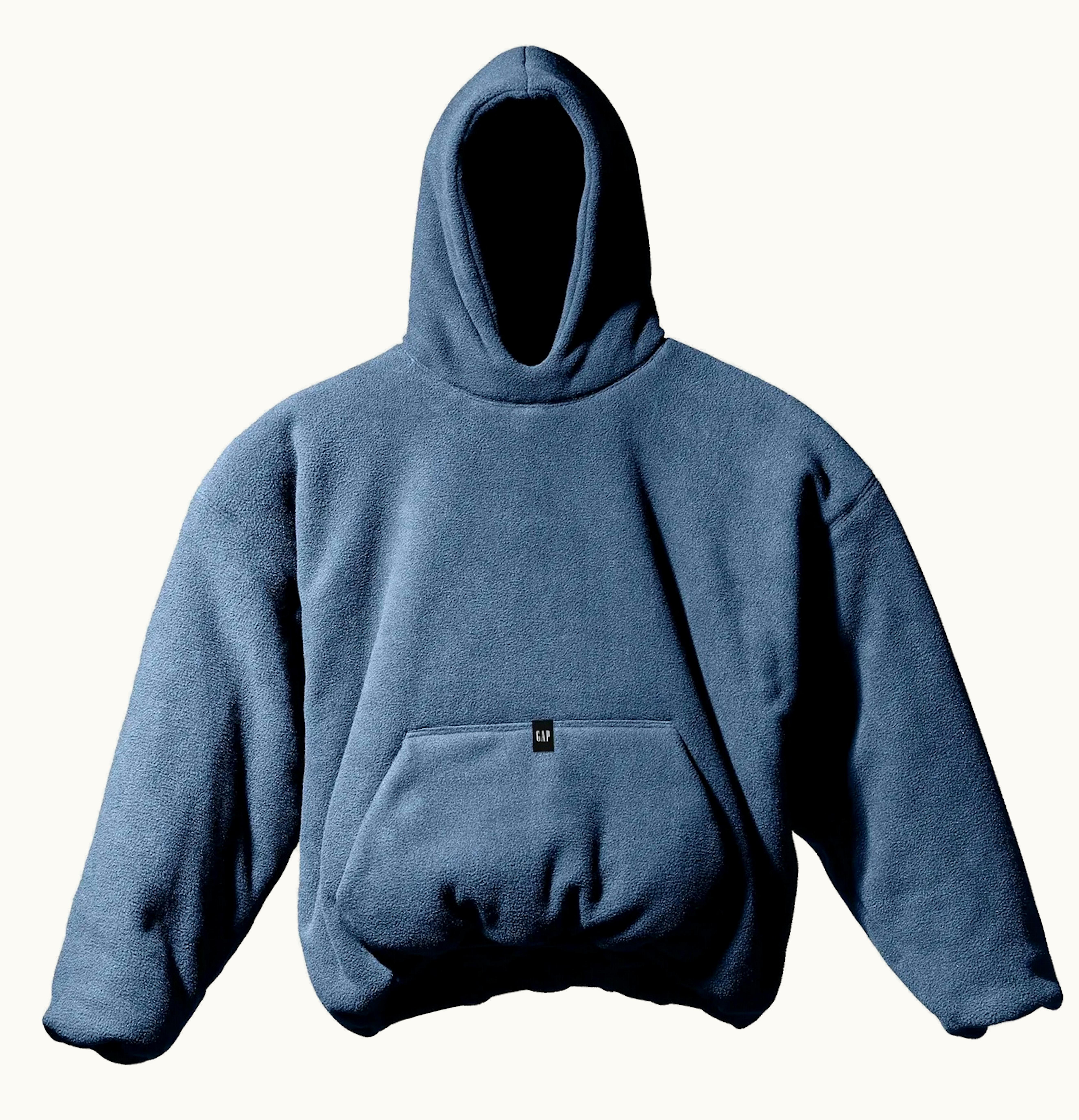 Yeezy Yeezy Gap Polar Fleece Padded Hoodie Dark Blue
