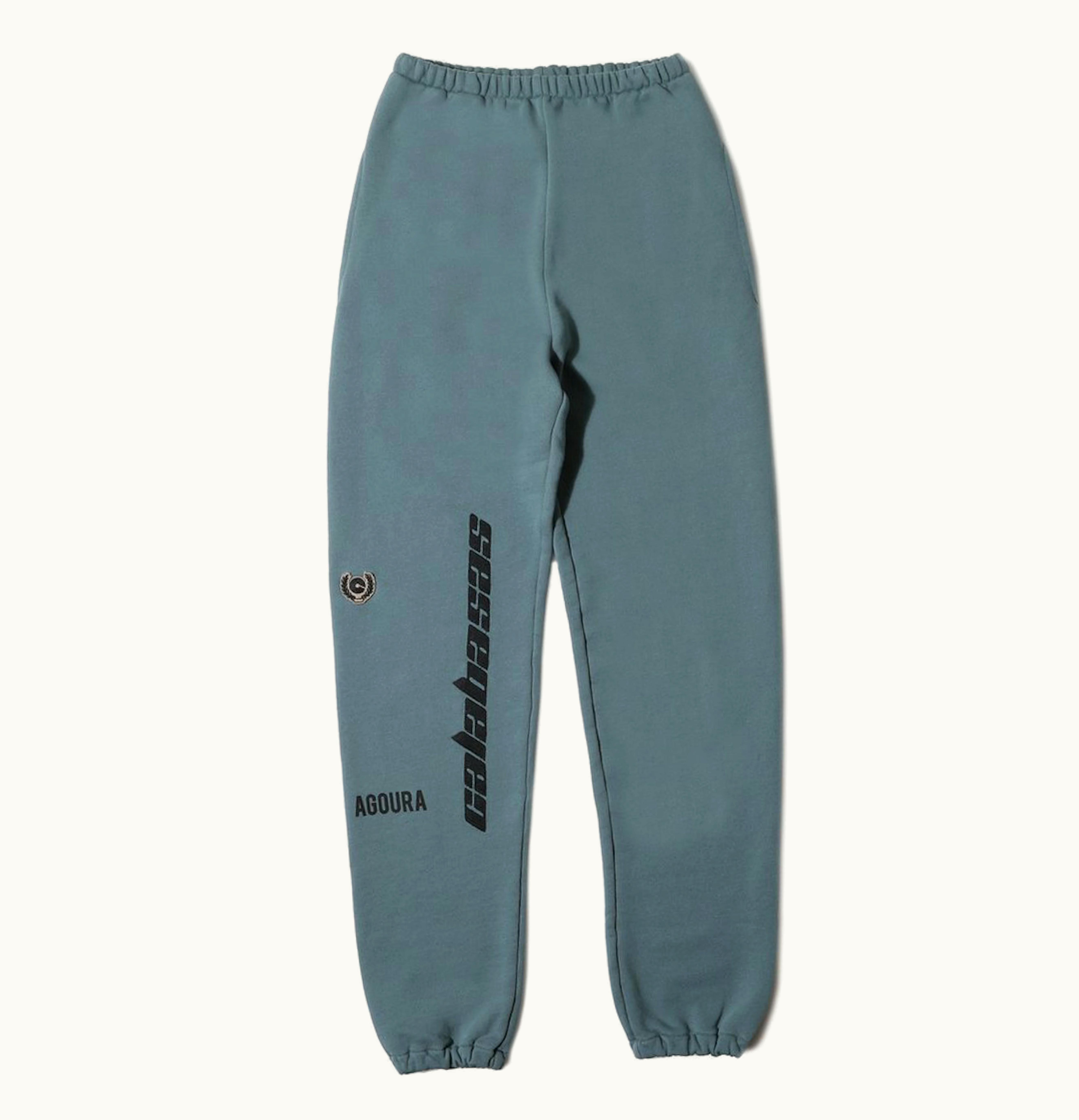 Yeezy Yeezy Calabasas Embroidered French Terry Pants Hospital Blue
