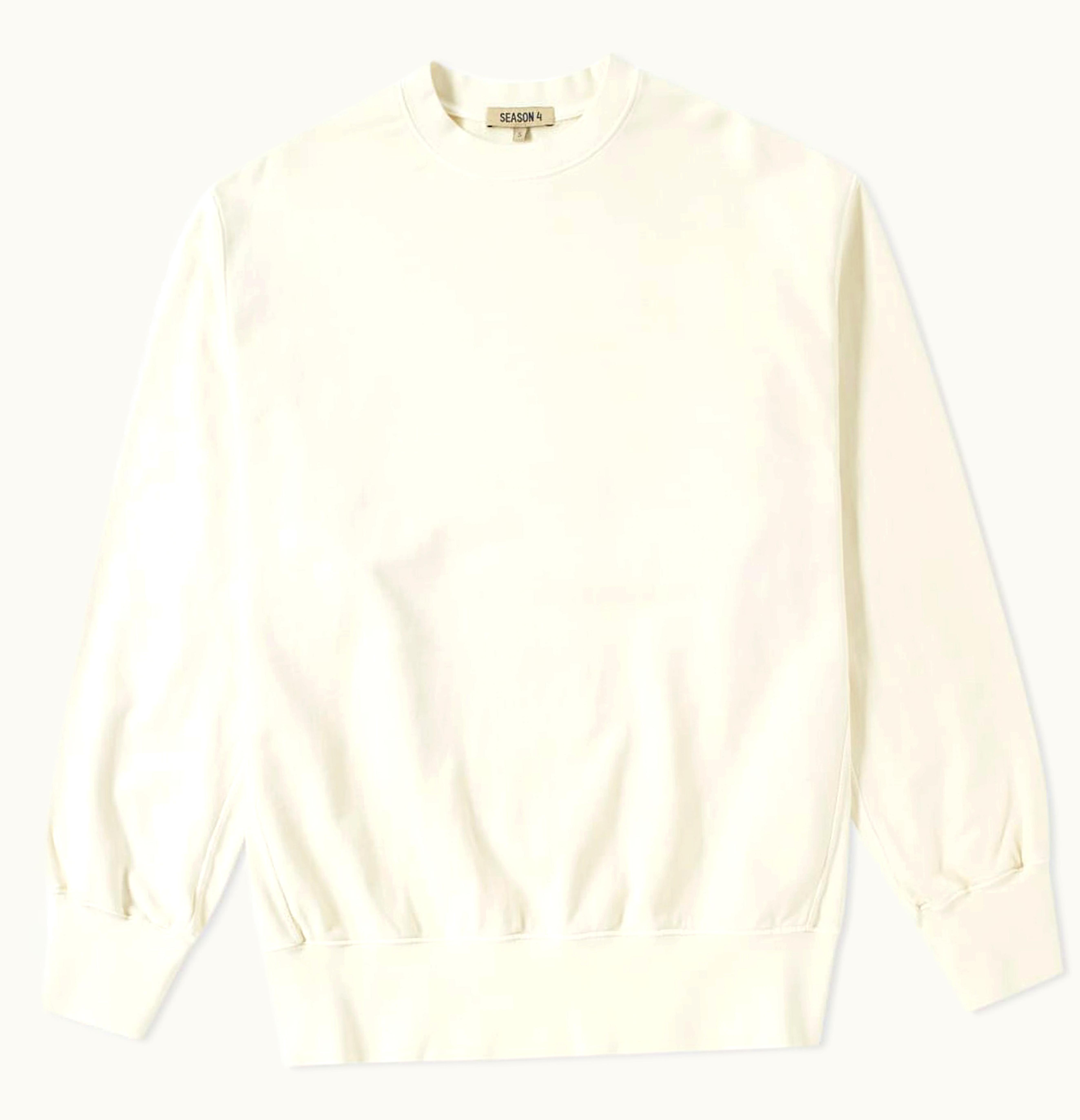 Yeezy Yeezy Season 4 Boxy Crewneck Sweatshirt Off White