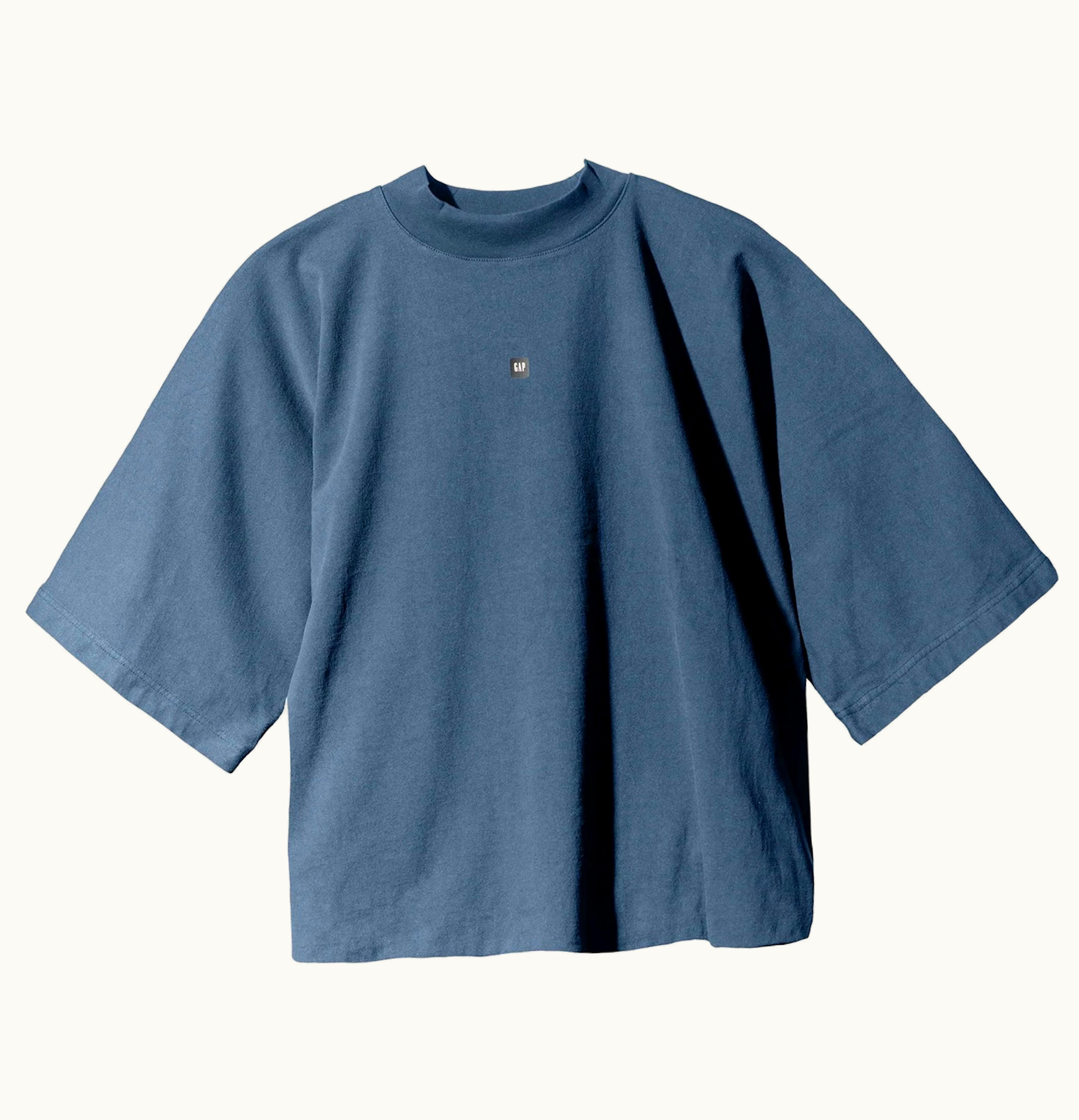 Yeezy Yeezy Gap Logo No Seam Tee Dark Blue