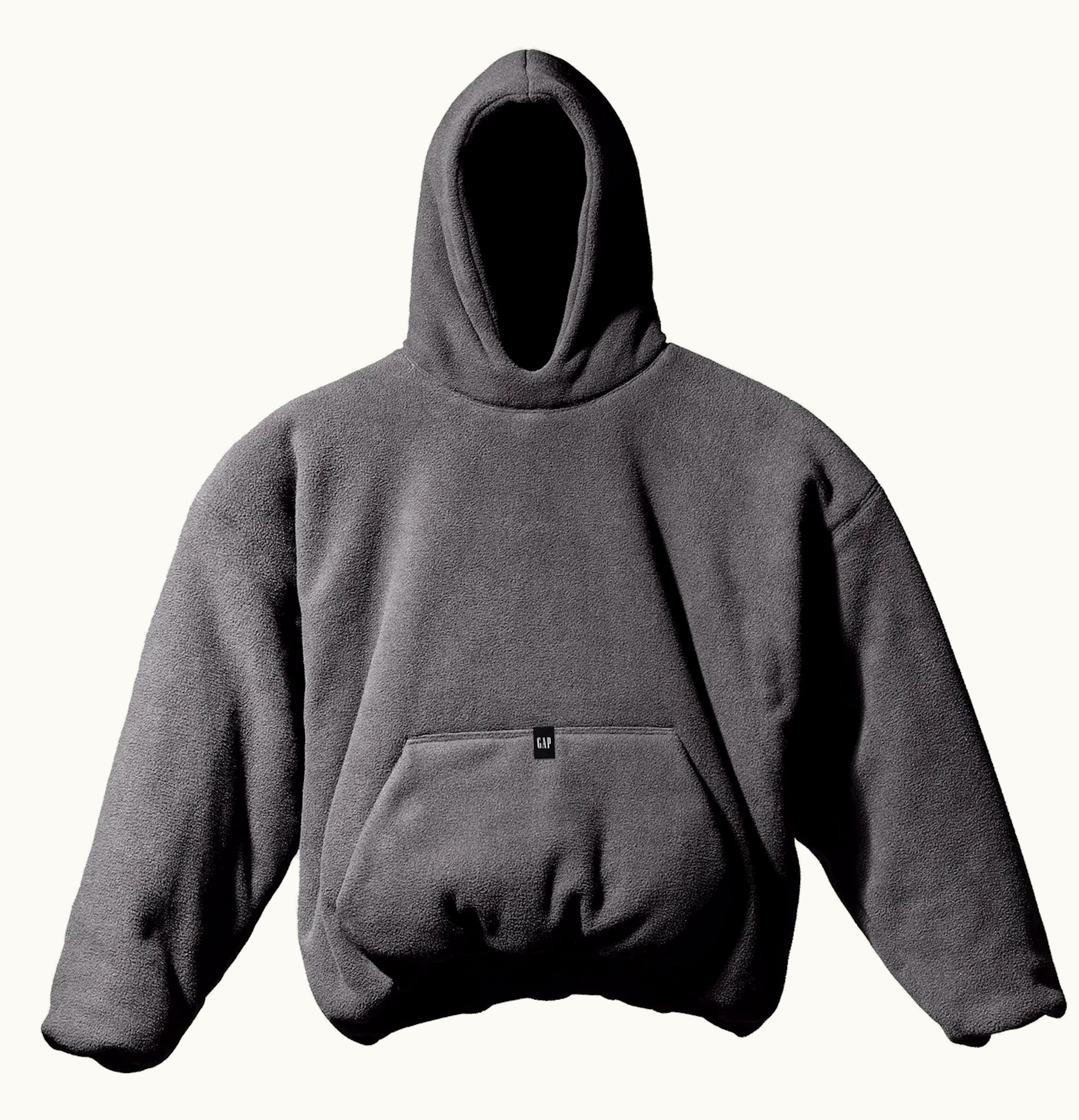 Yeezy Yeezy Gap Polar Fleece Padded Hoodie Dark Grey