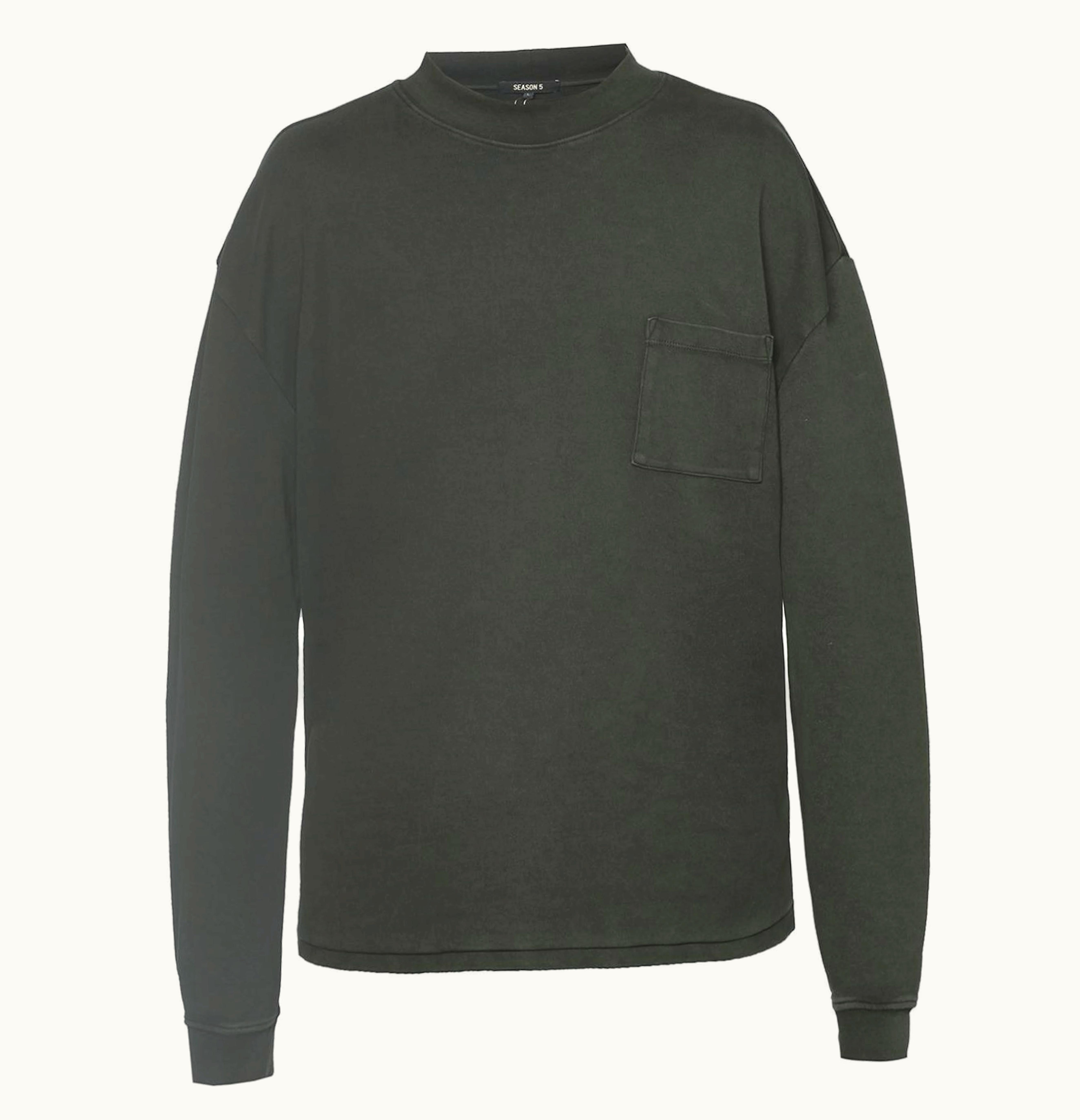 Yeezy Yeezy Season 5 Oversize Cotton Sweatshirt Onyx Dust