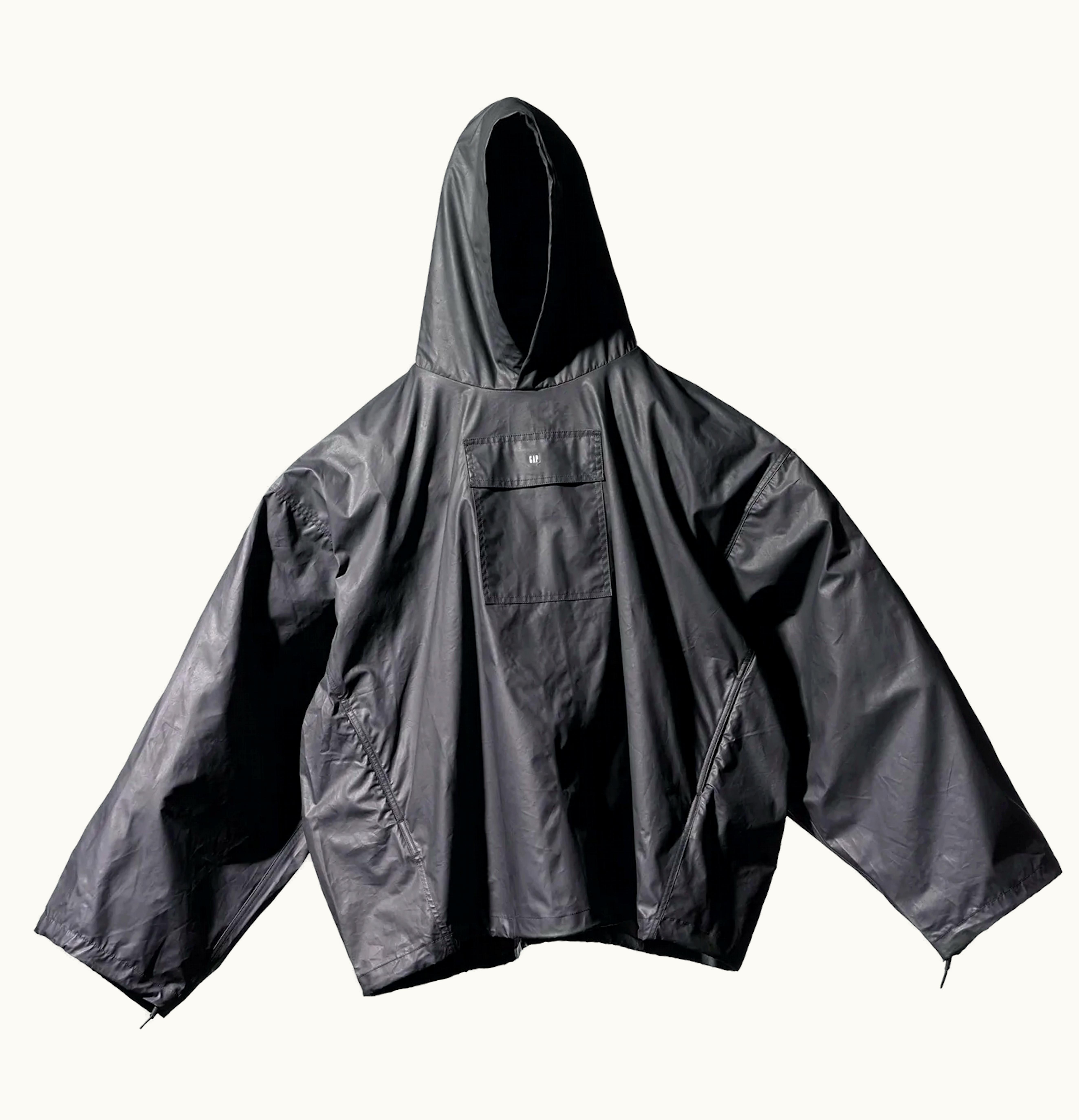 Yeezy Yeezy Gap Coated Cotton Anorak Black