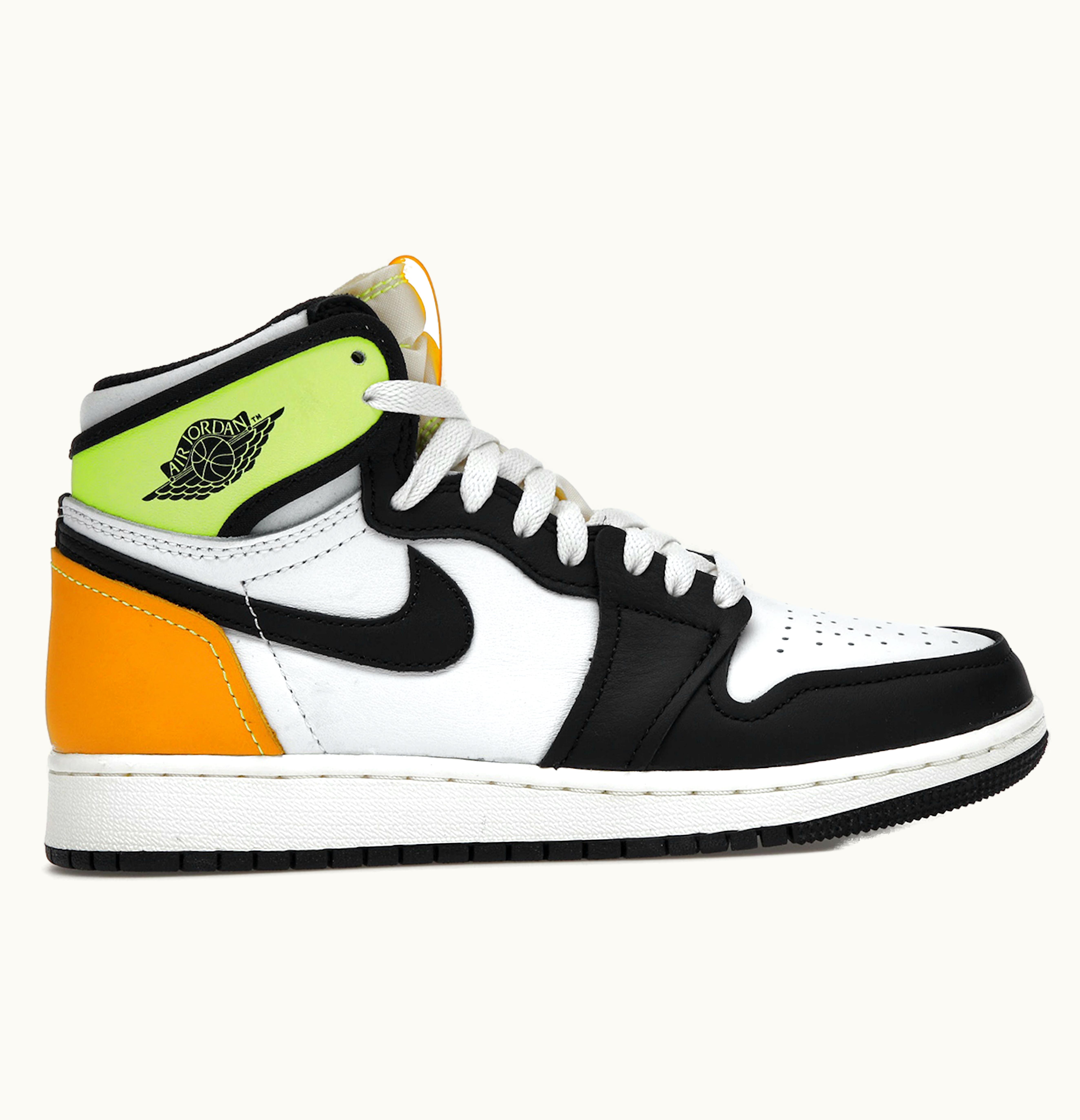 Jordan Air Jordan 1 Retro High White Black Volt University Gold GS