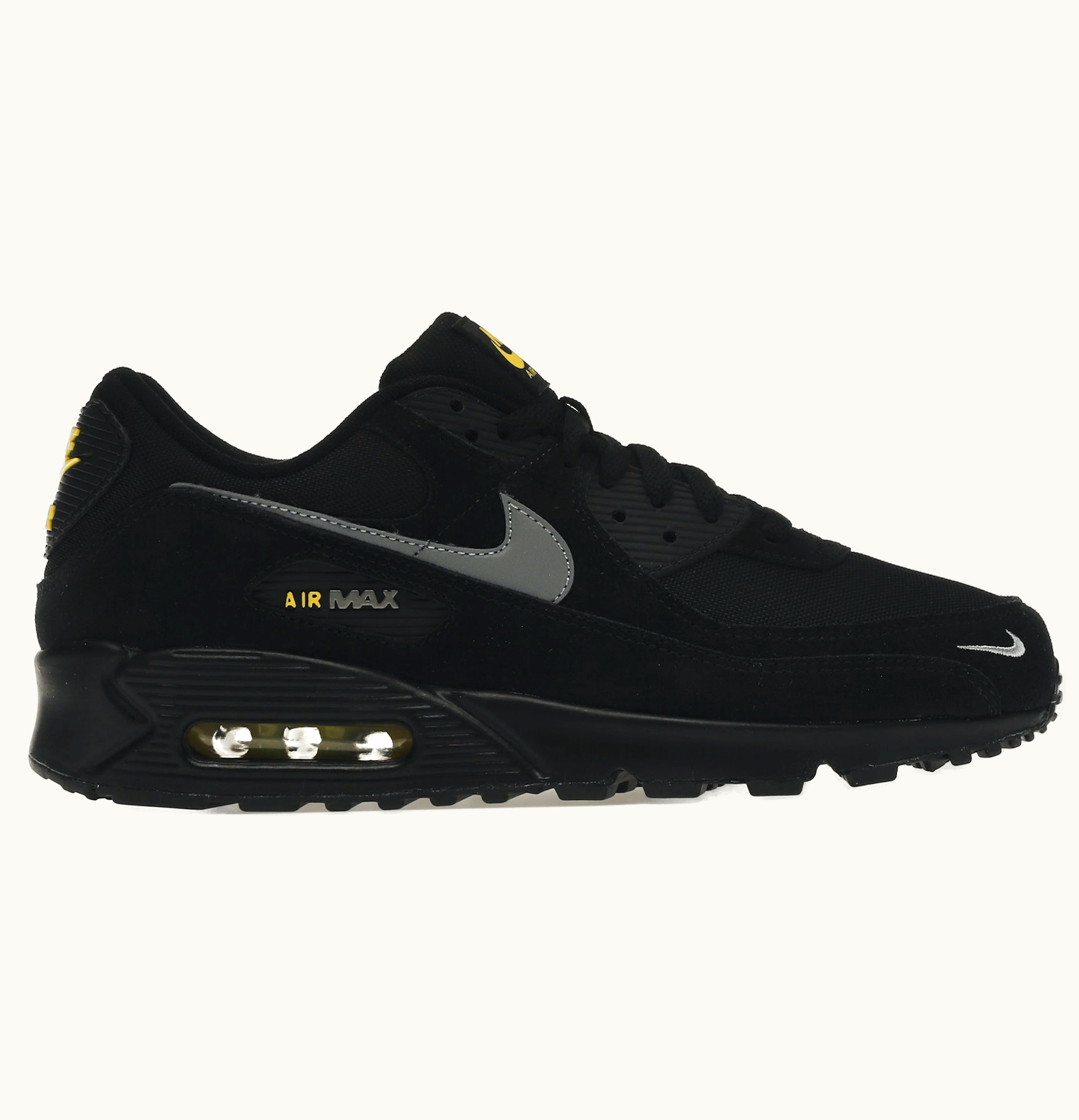 Nike Nike Air Max 90 Black Yellow Strike Metallic Cool Grey