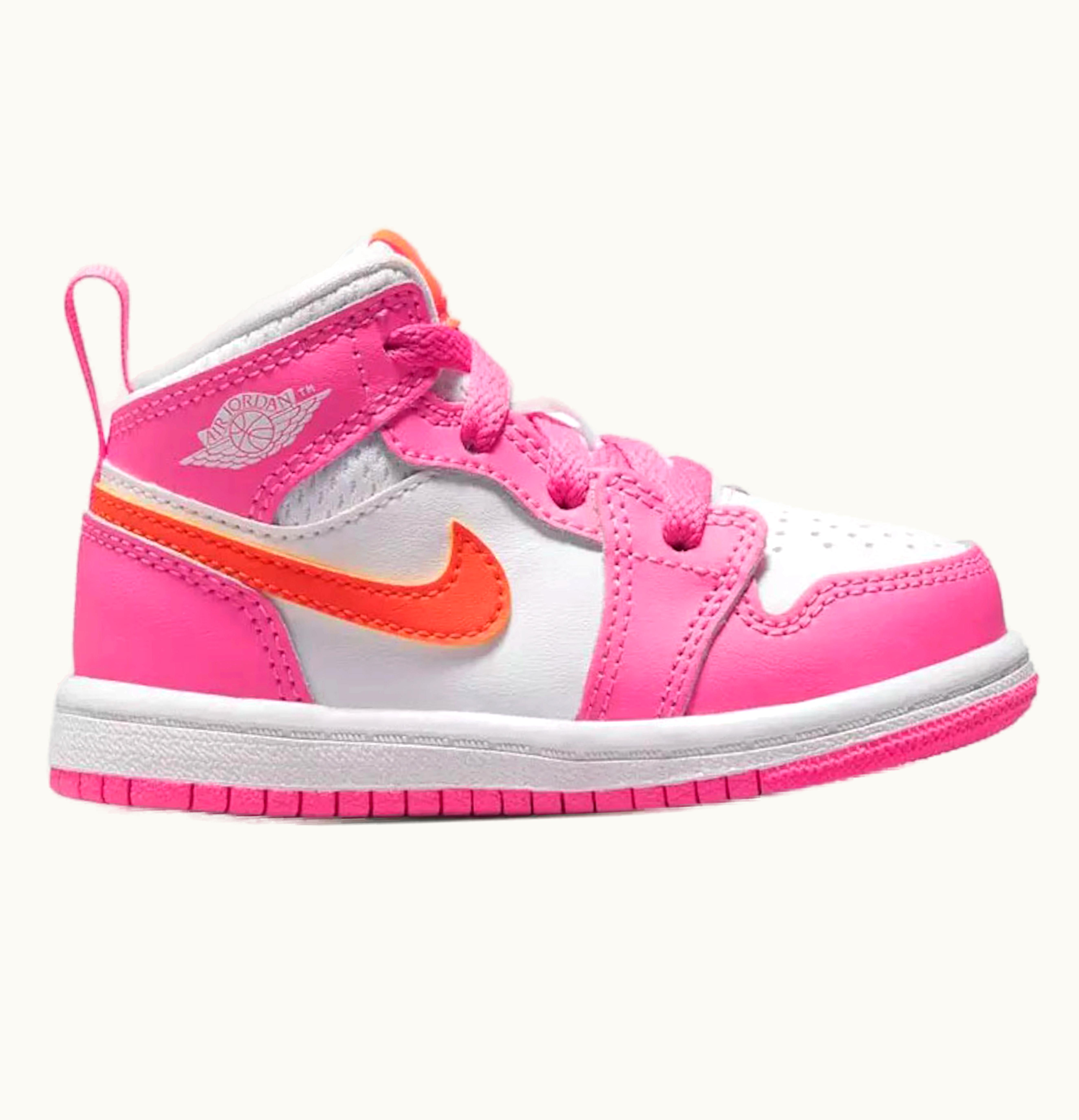 Jordan Air Jordan 1 Mid Pinksicle Safety Orange TD