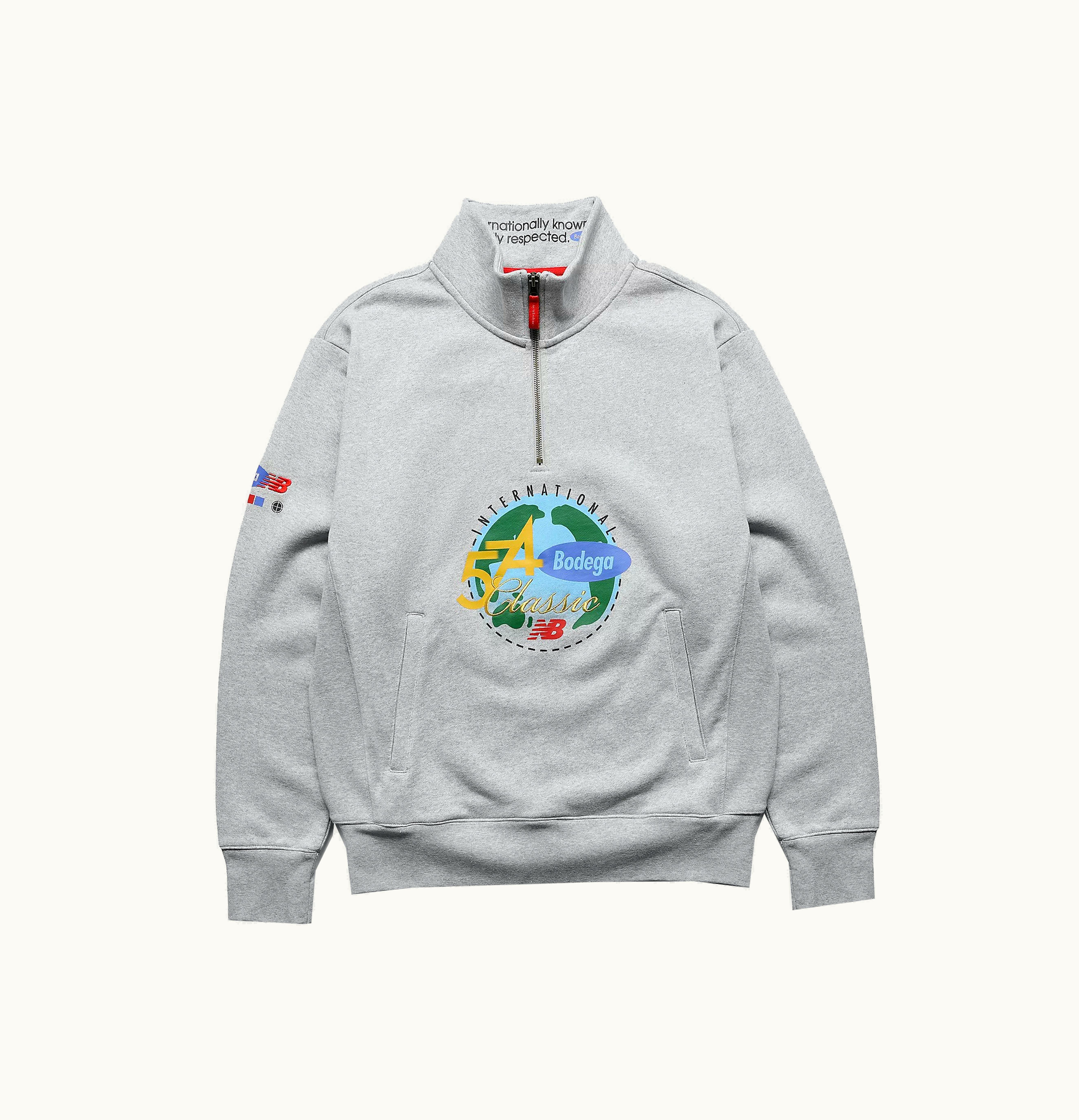 New Balance New Balance x Bodega Quarter Zip Sweatshirt Sweatshirt Athletic Grey