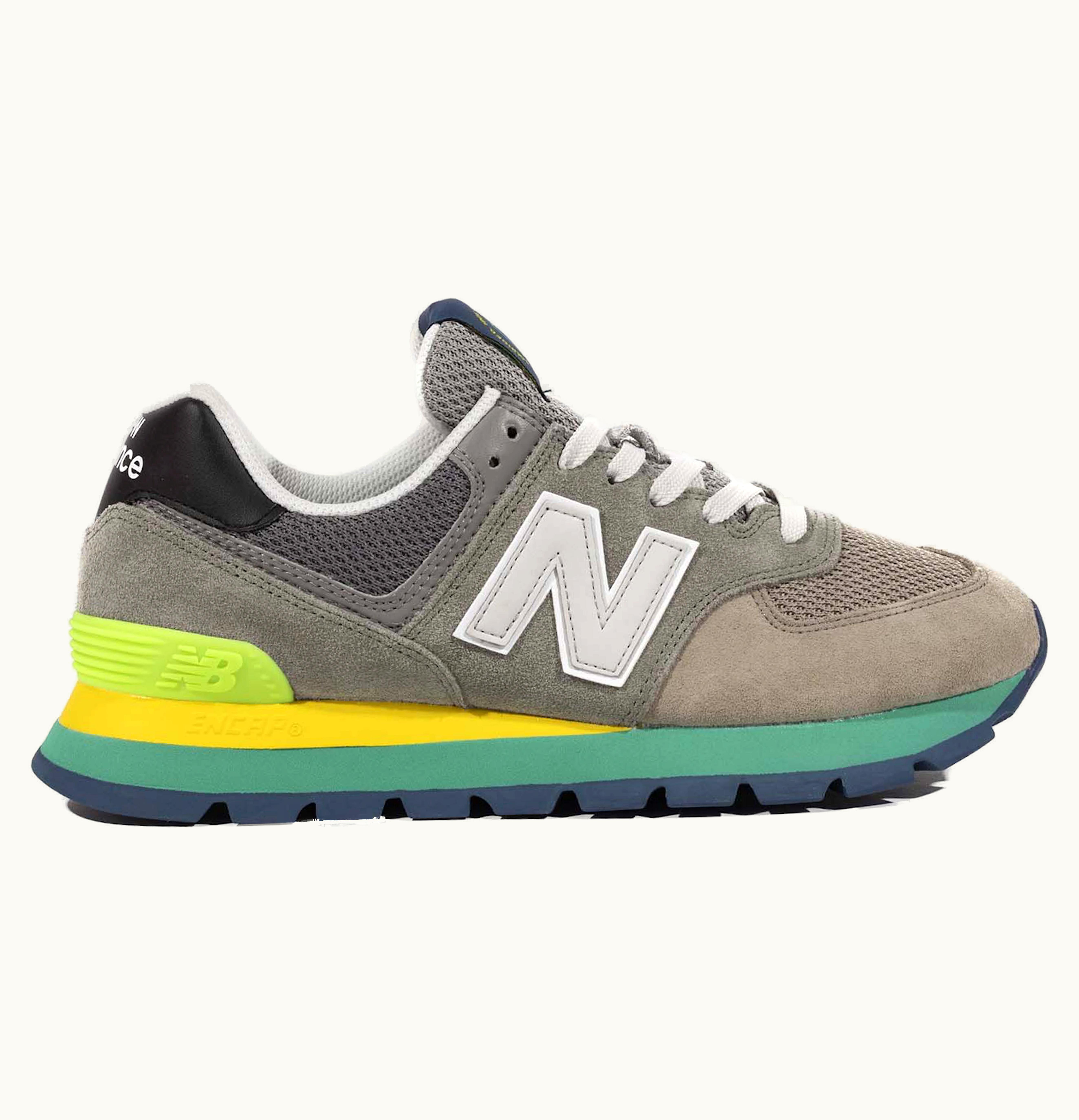 New Balance New Balance 574 Rugged Grey Yellow Emerald