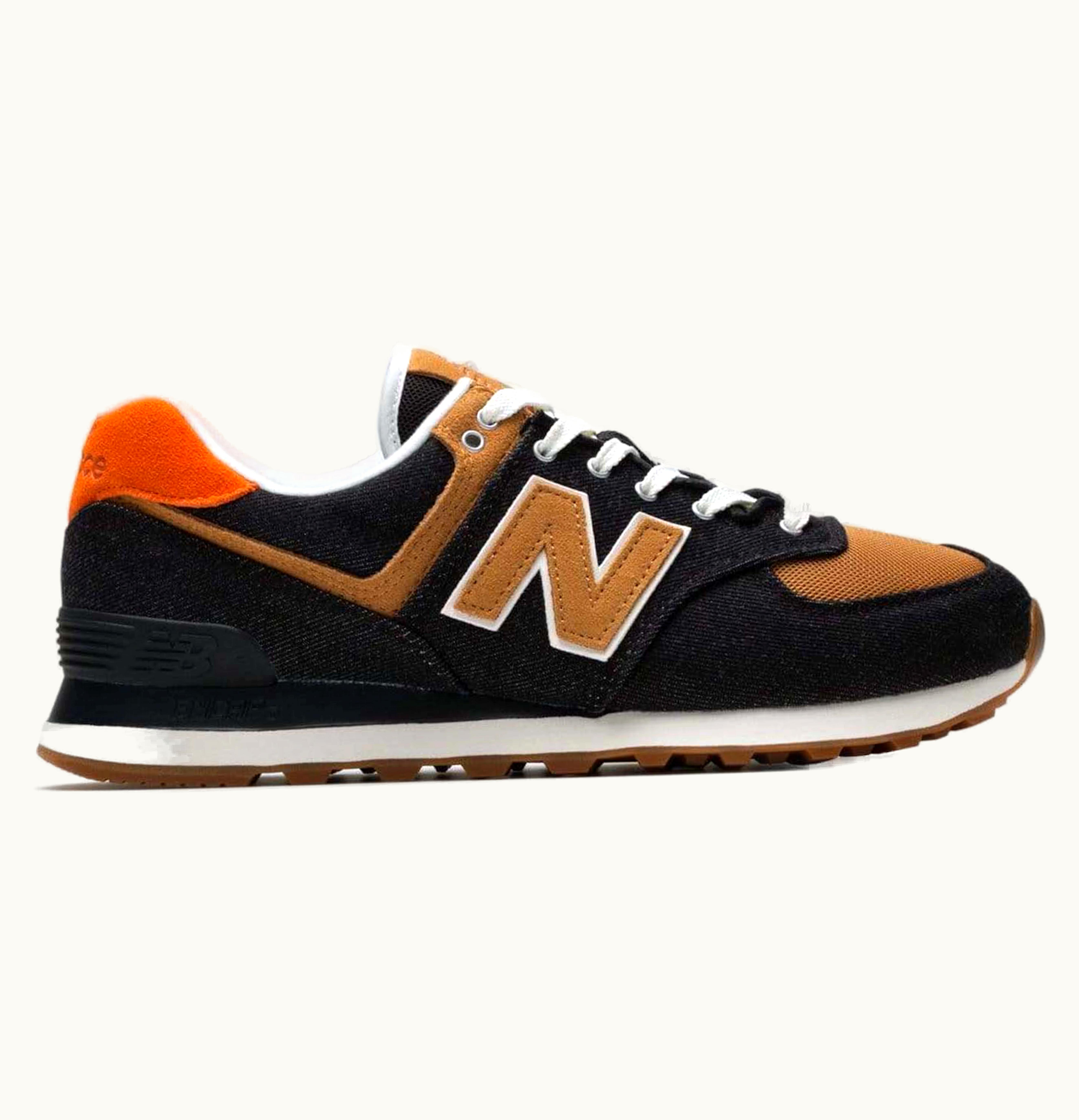 New Balance New Balance 574 Black Denim Workwear