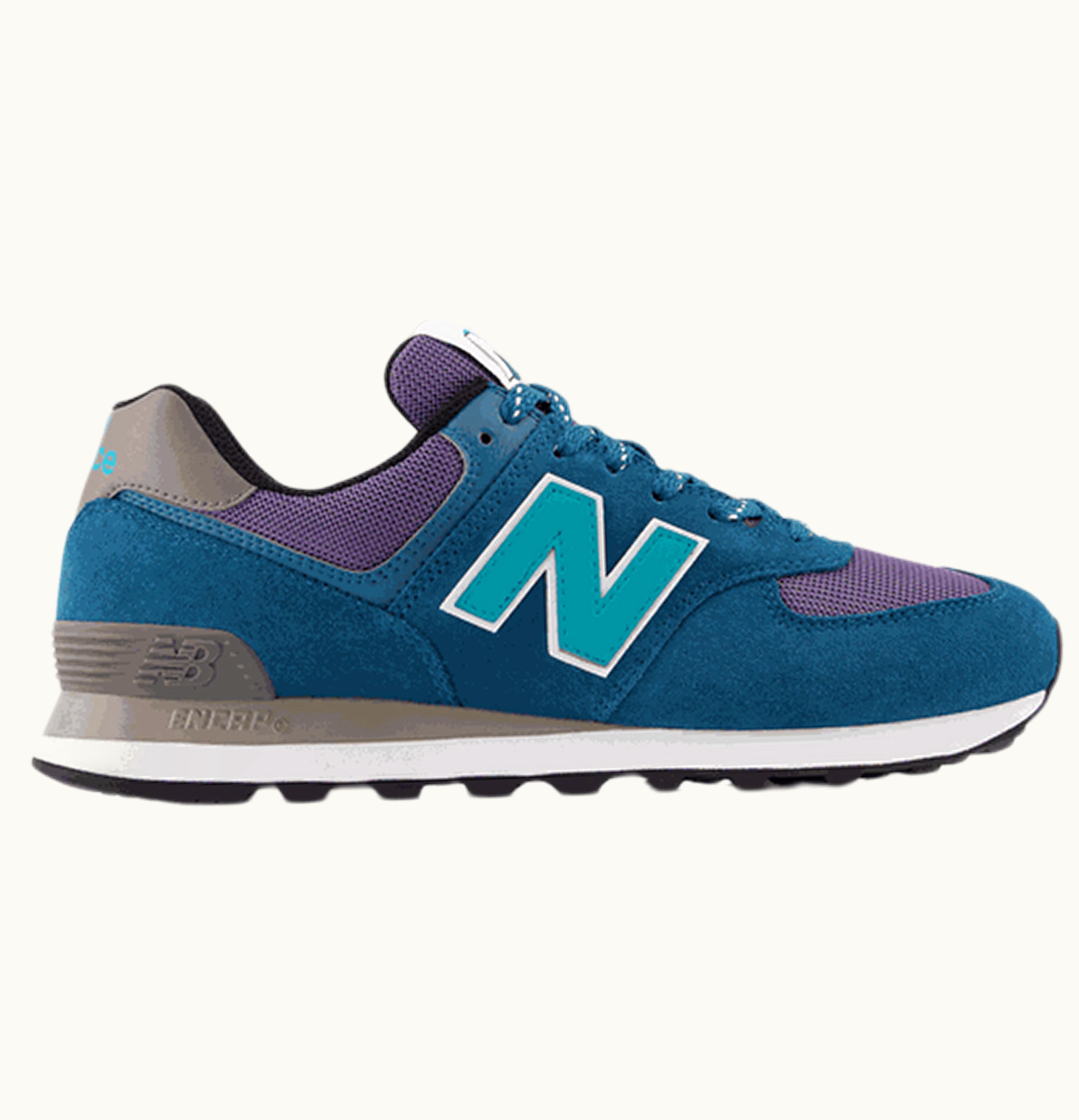 New Balance 574 Teal Purple