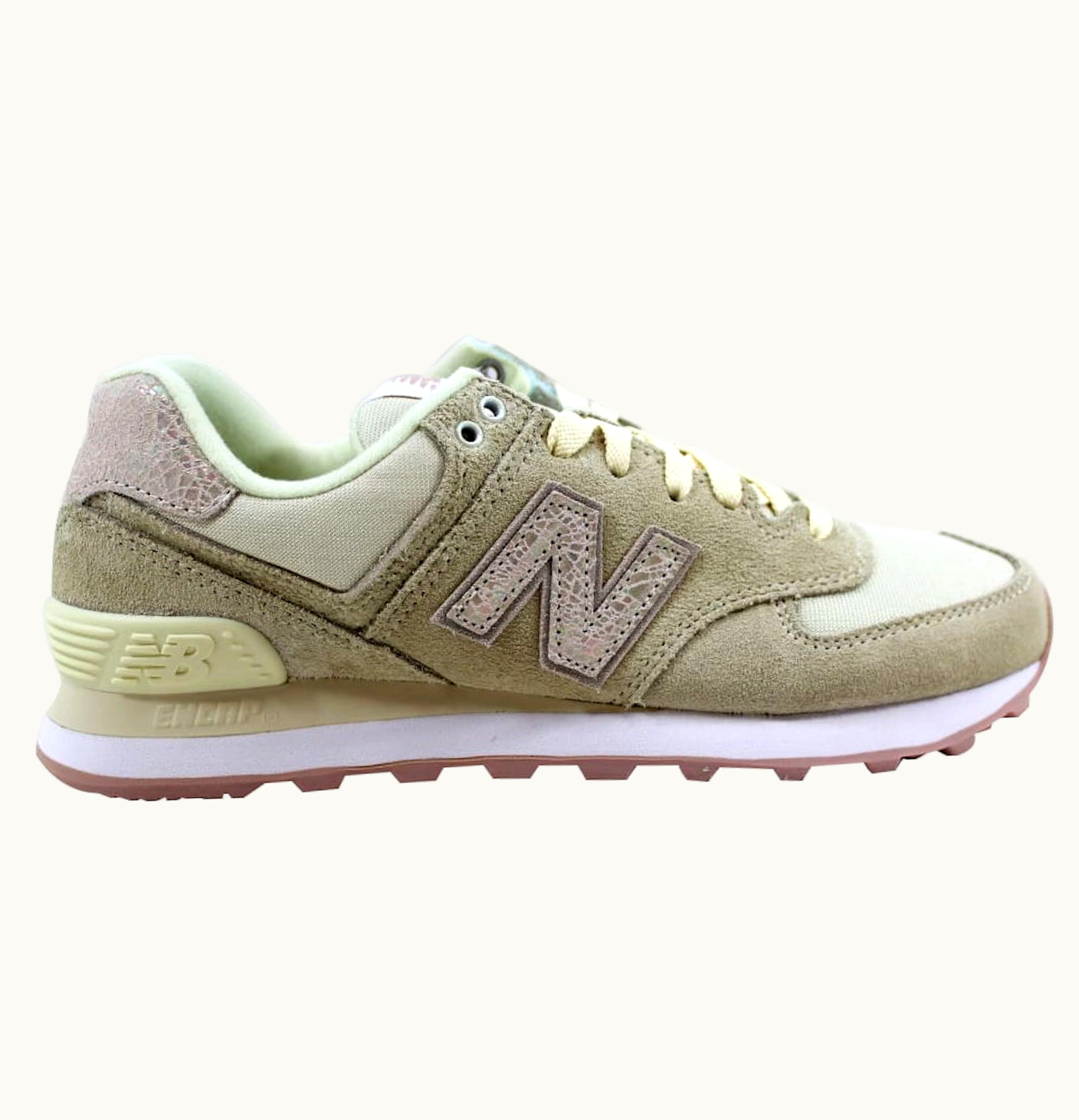 New Balance 574 Angora Faded Rose Shattered Pearl W