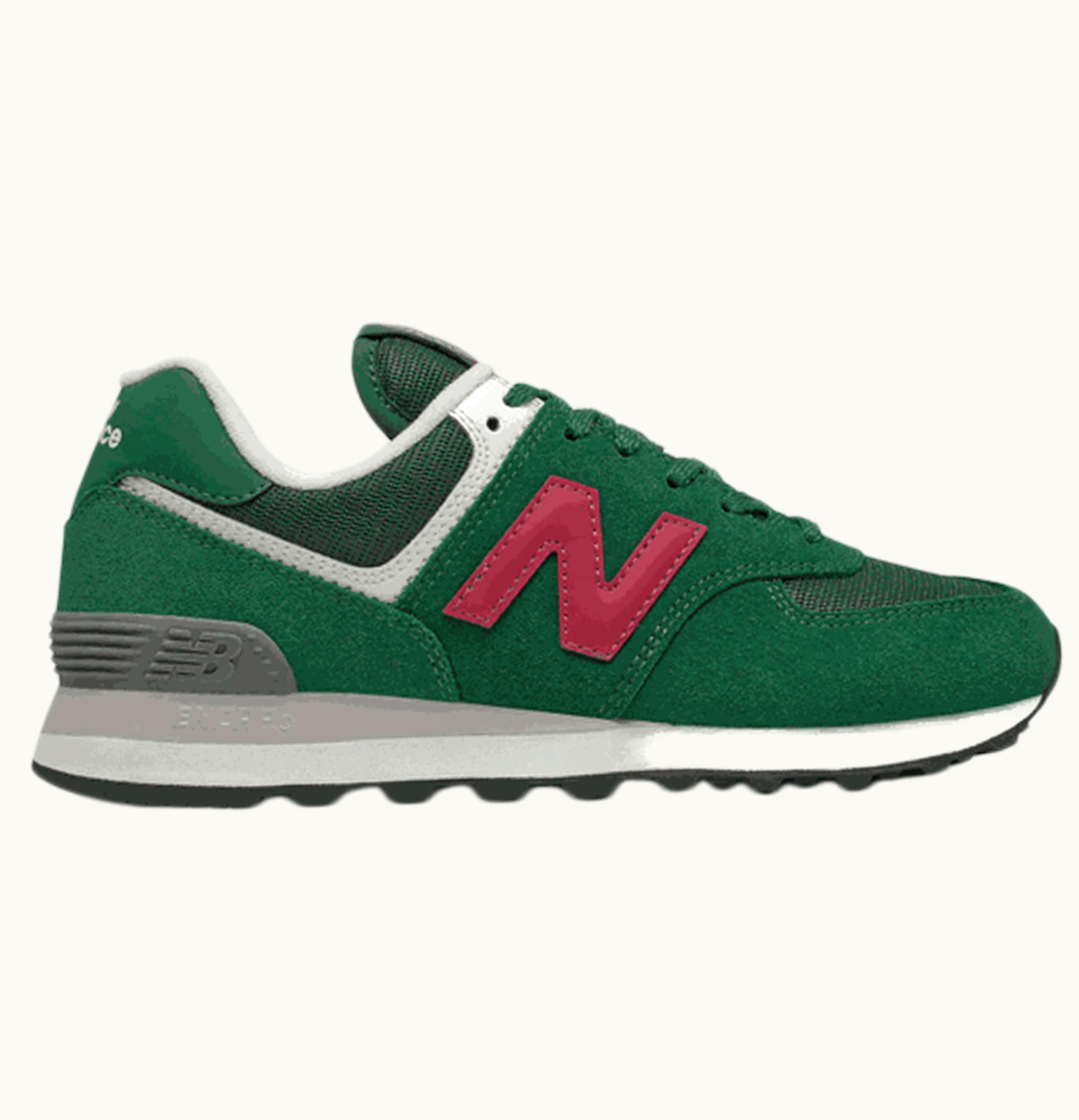 New Balance 574 Green Garnet W