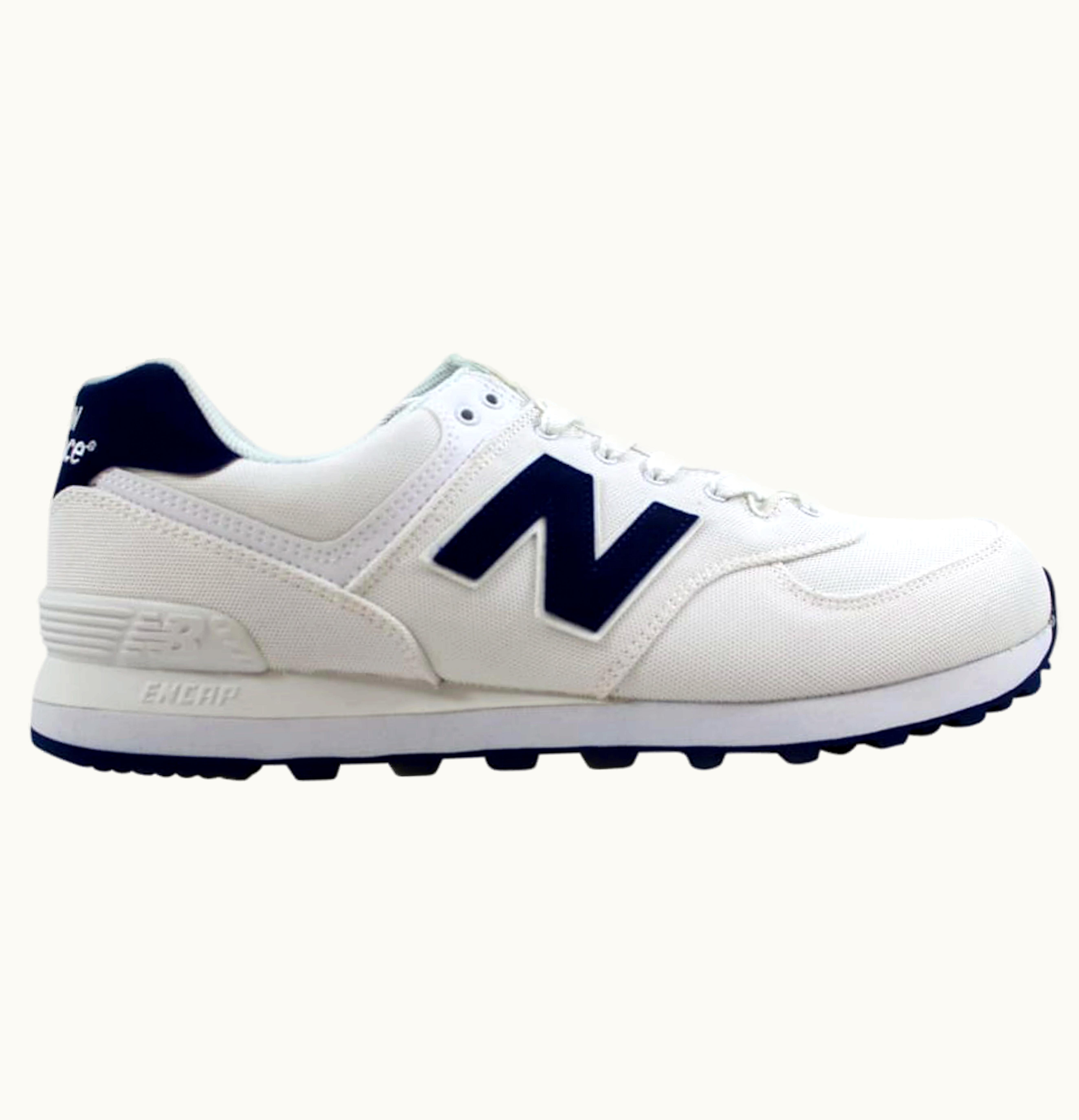 New Balance 574 Pique Polo White