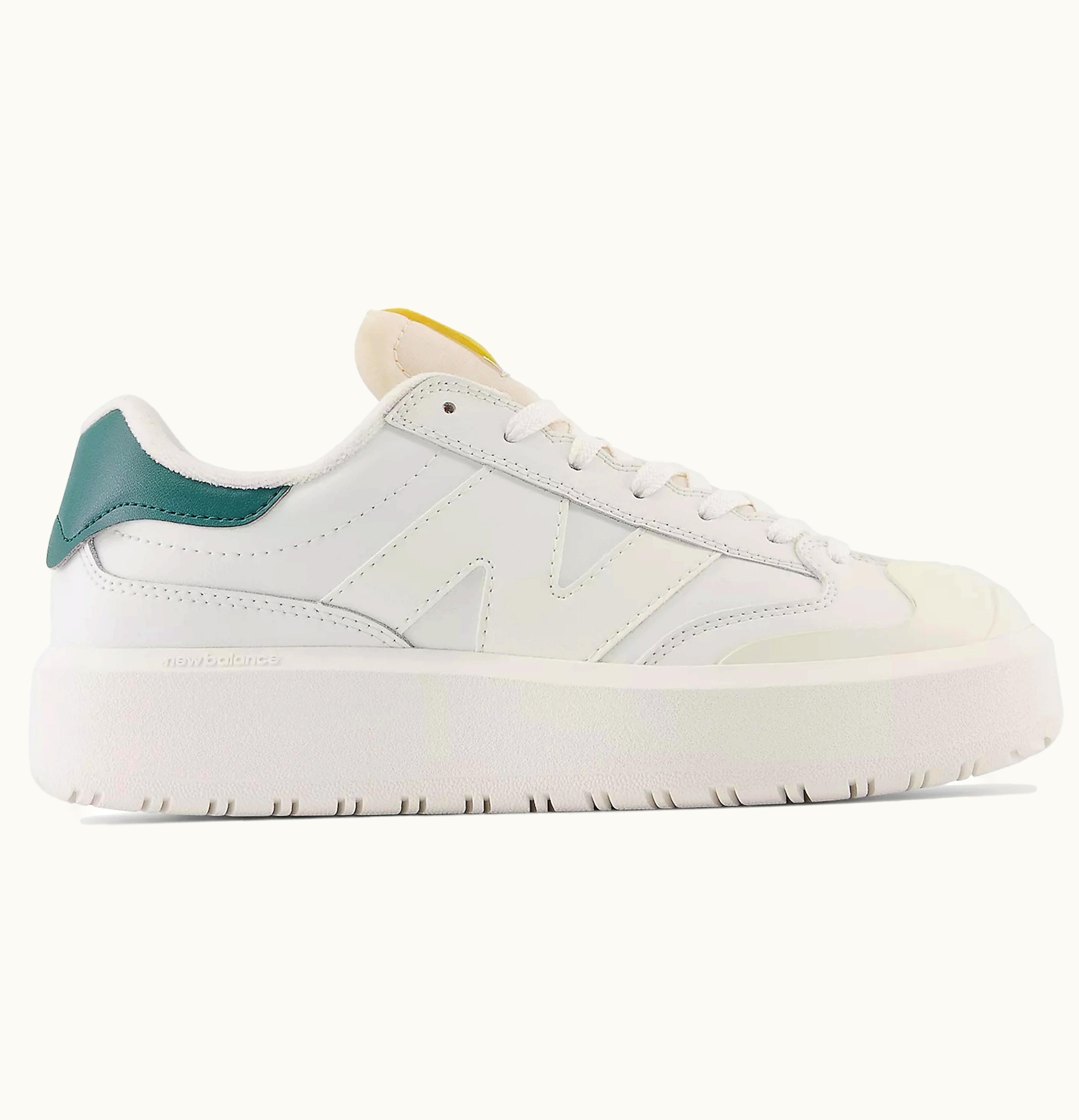 New Balance CT302 White Vintage Teal Maize