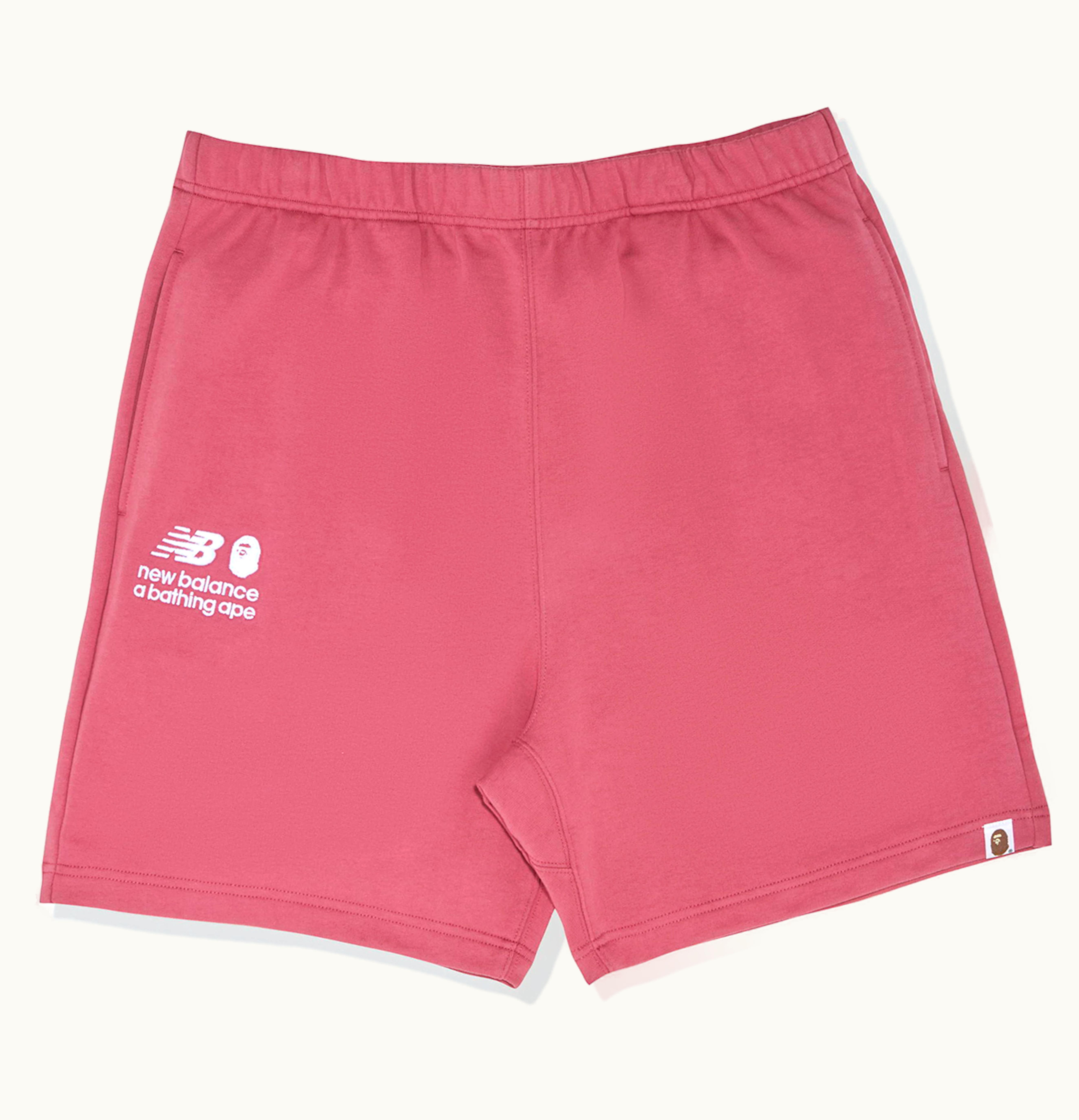 BAPE BAPE x New Balance Relaxed Fit Shorts Red