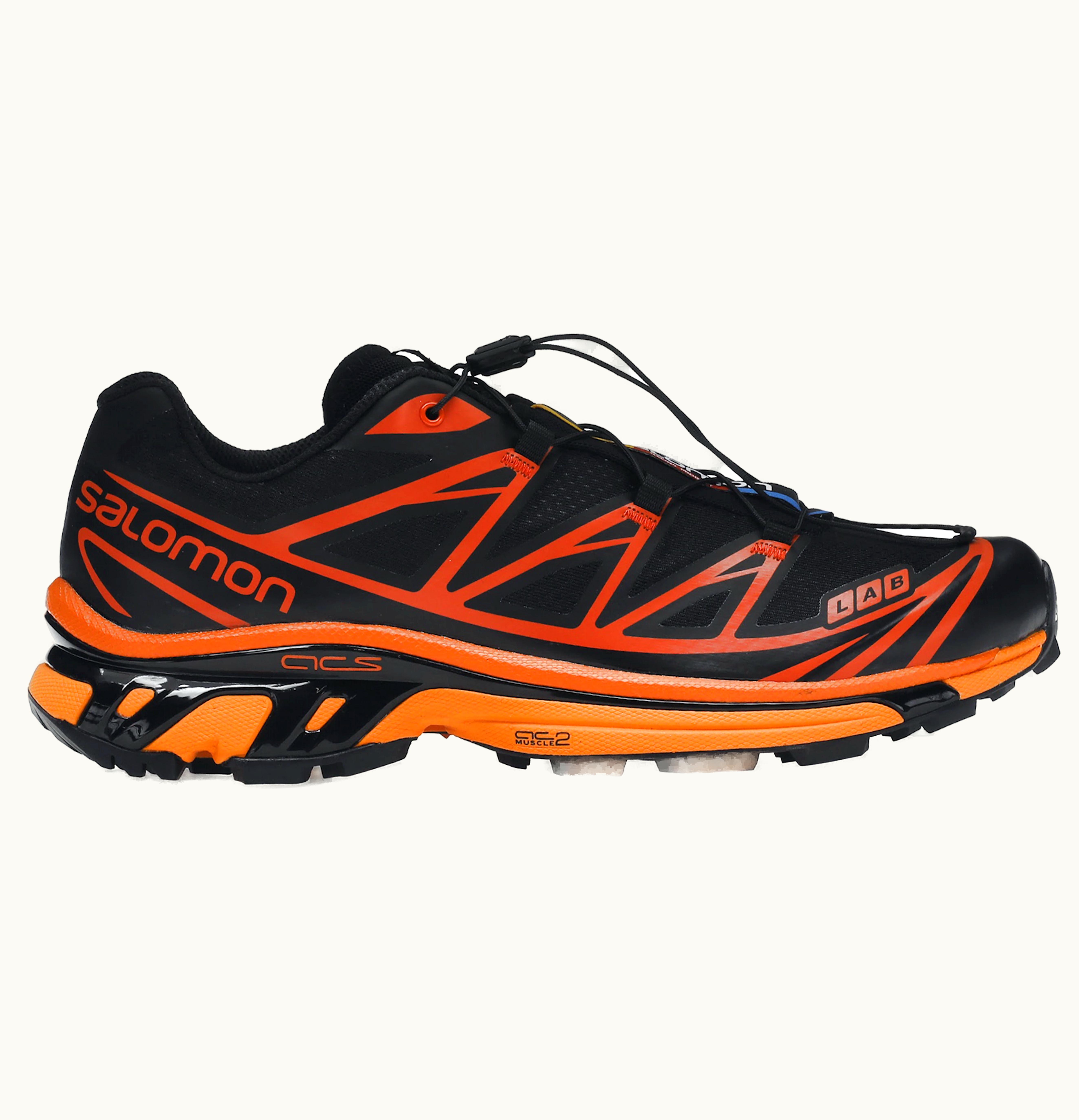 Salomon XT 6 Black Magnet Vibrant Orange