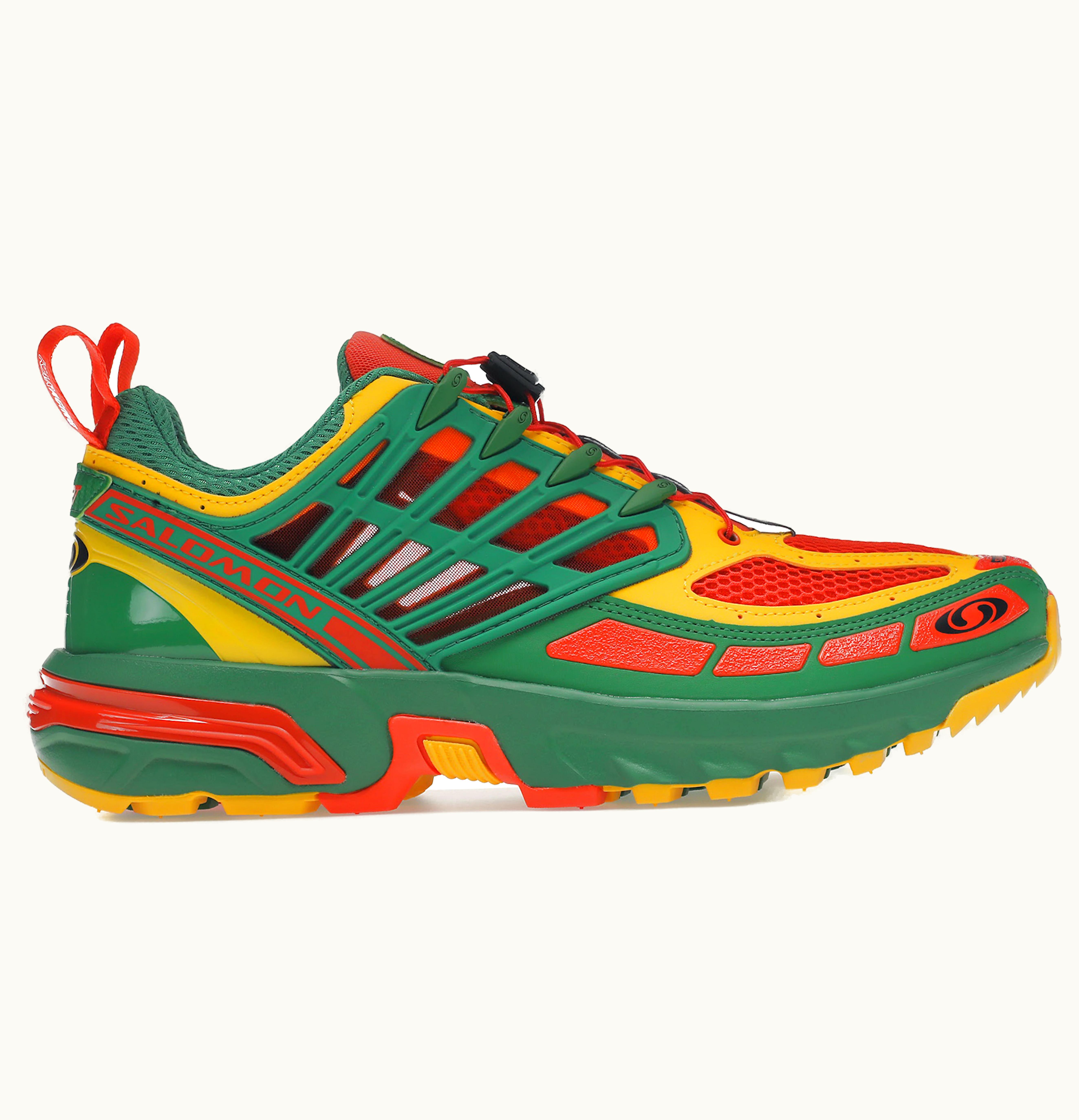 Salomon ACS PRO Advanced Kar L'Art de L'Automobile Green Red Yellow
