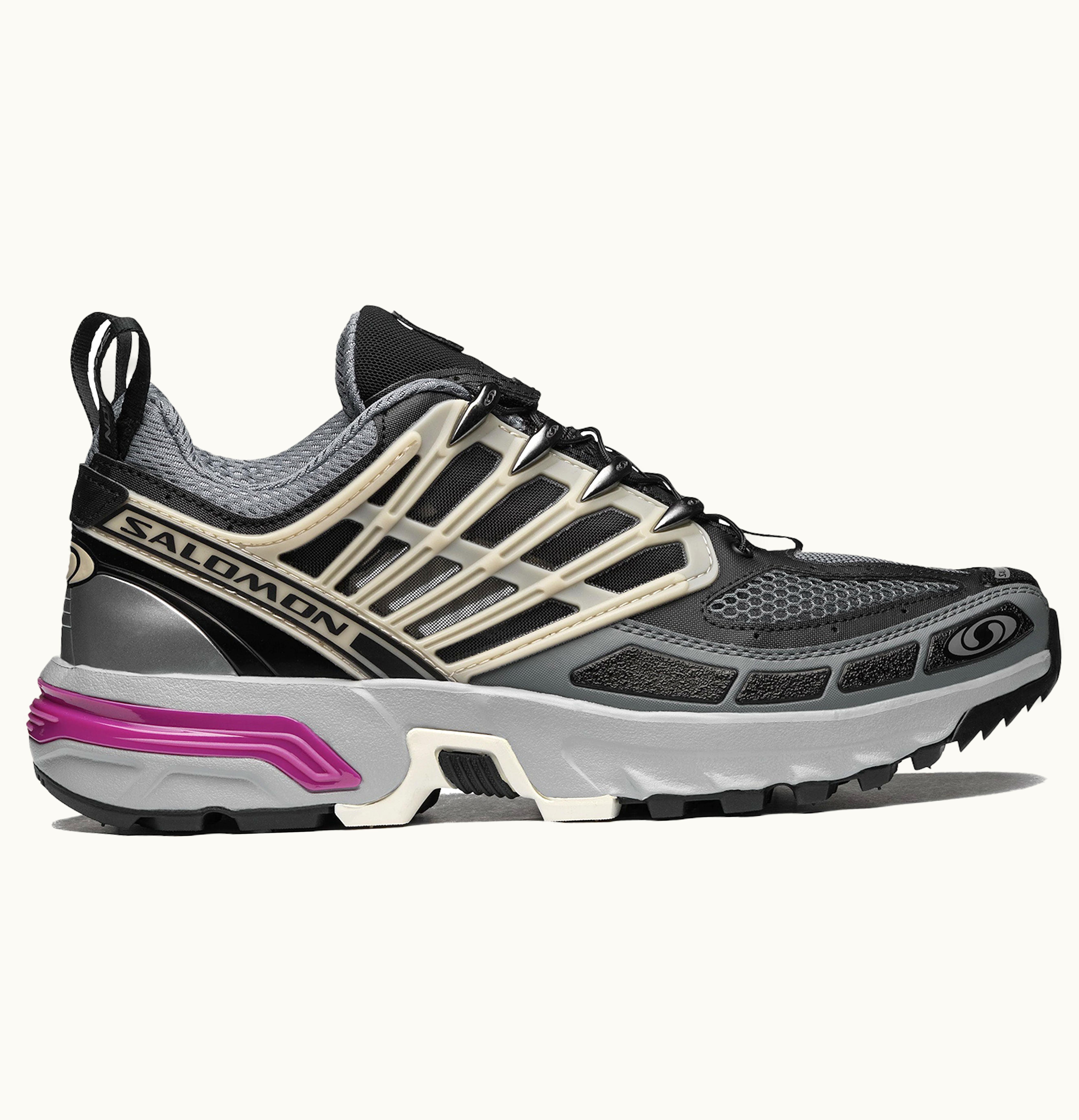 Salomon ACS Pro Advanced Black Alloy Feather Grey Purple