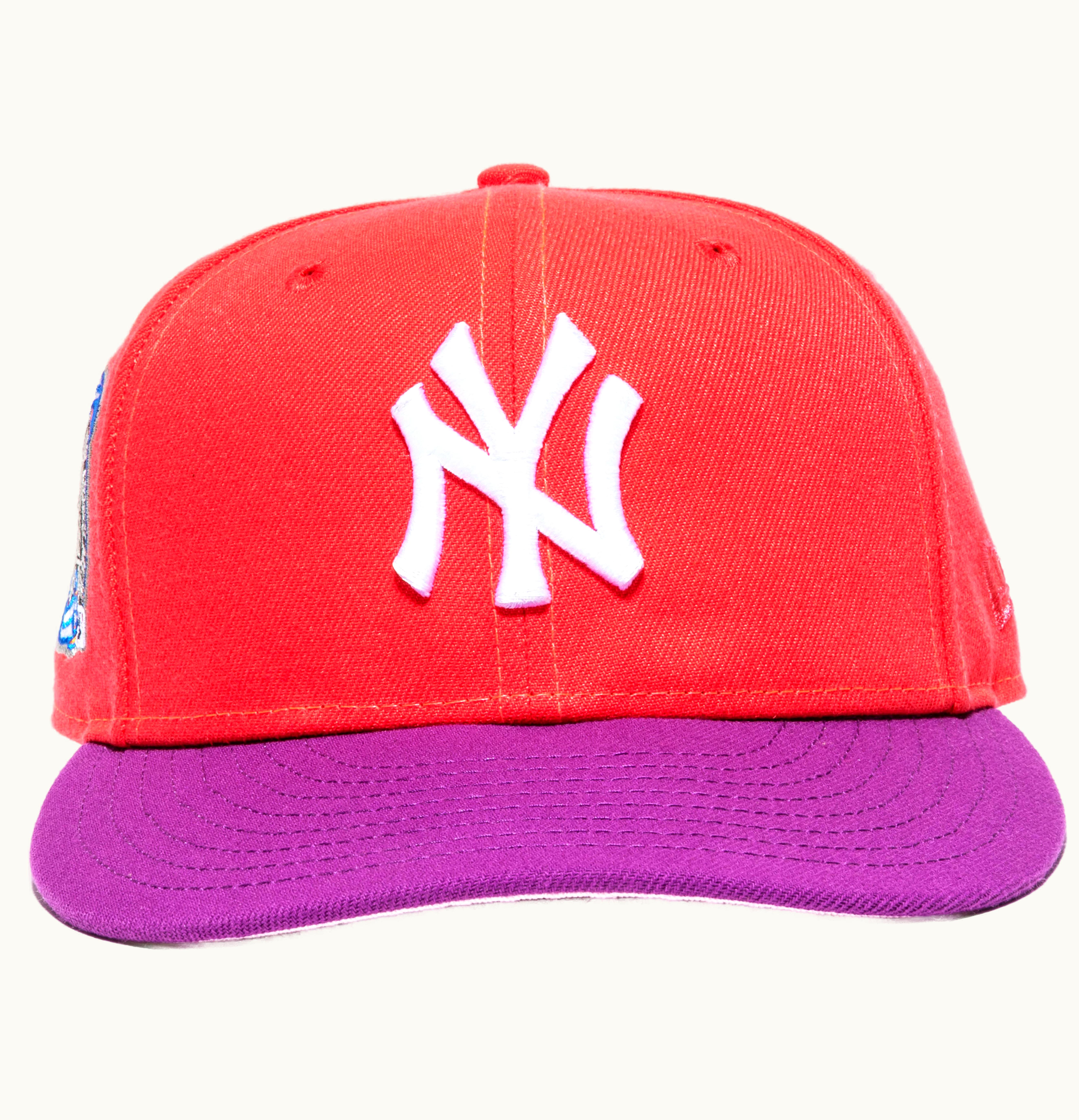 Jae Tips Jae Tips x Hat Club Yankee 5950 Subway Series On Field Fitted Hat Salmon Purple