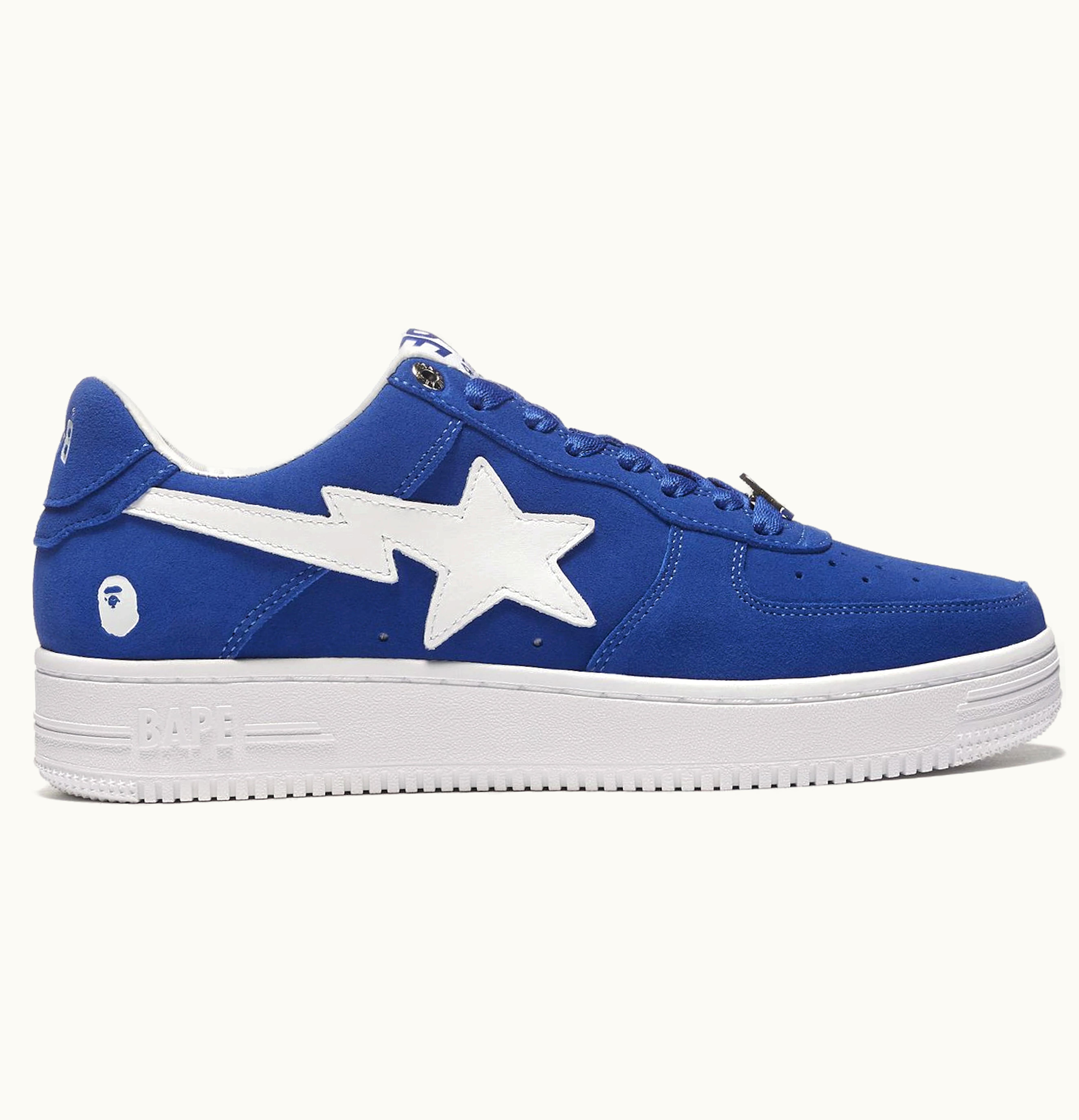 BAPE A Bathing Ape Bape Sta Low Blue Suede