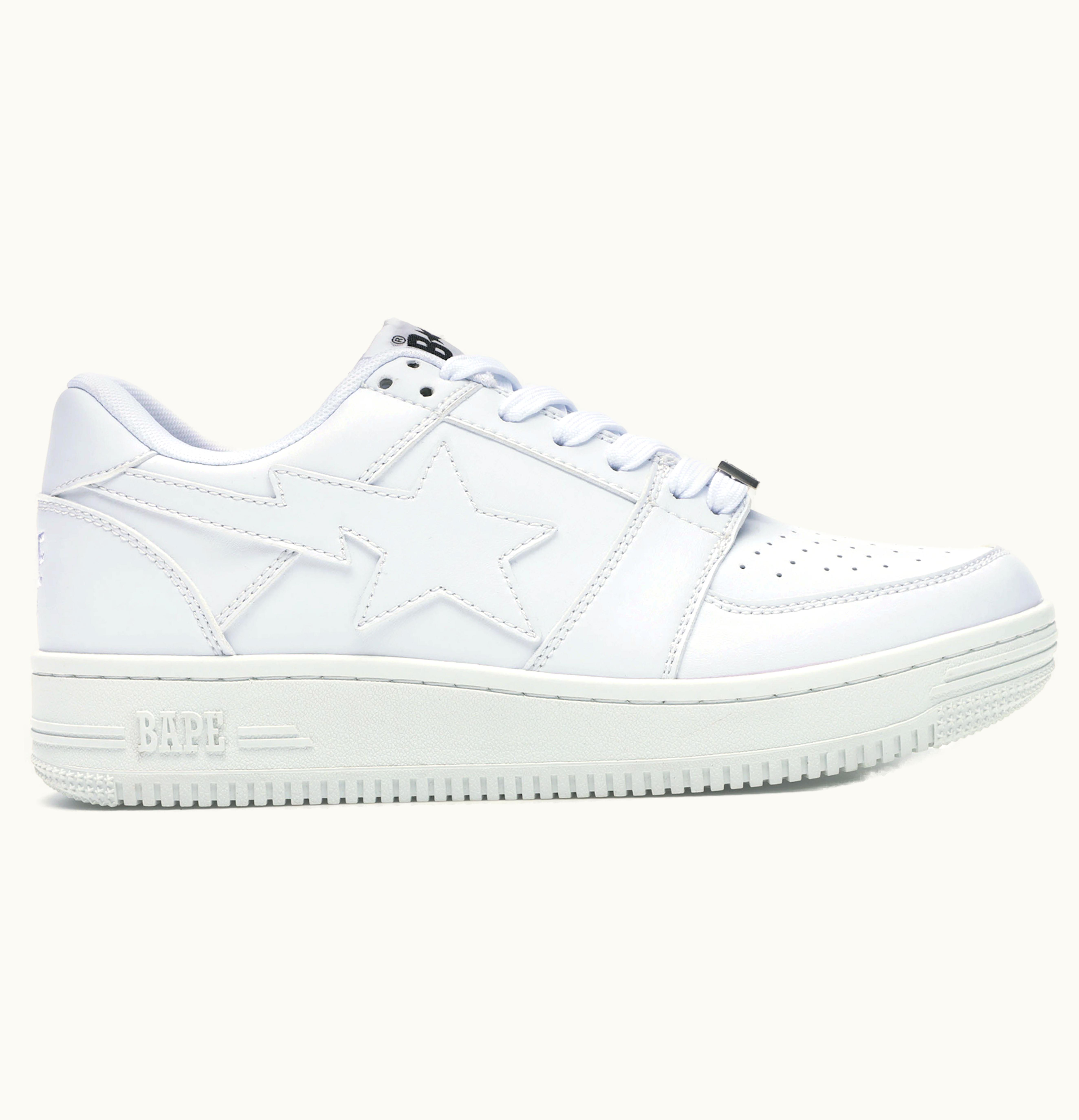 BAPE STA Low White