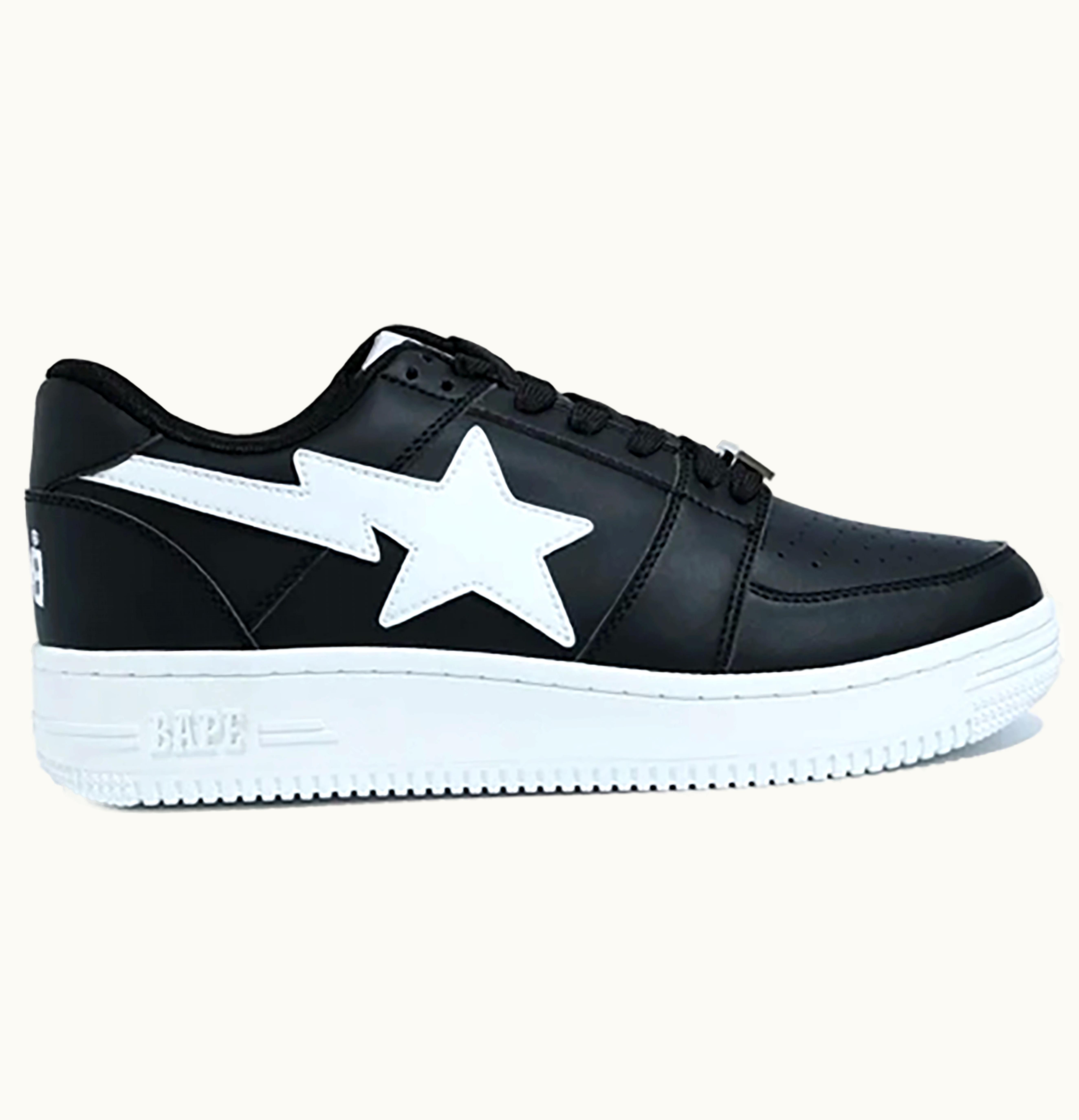 BAPE A Bathing Ape Bapesta Low M1 Black White