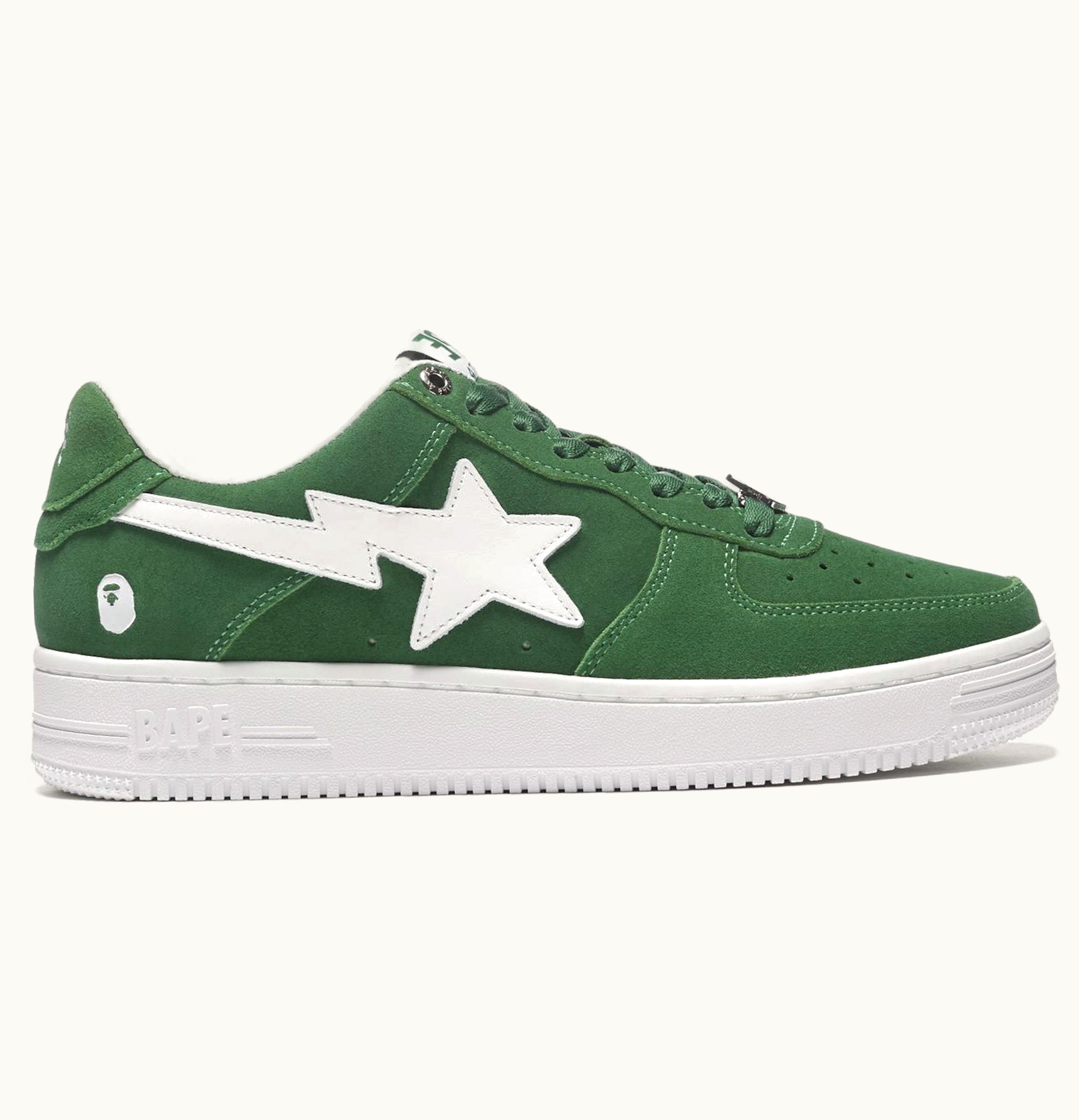 BAPE A Bathing Ape Bape Sta Low Green Suede