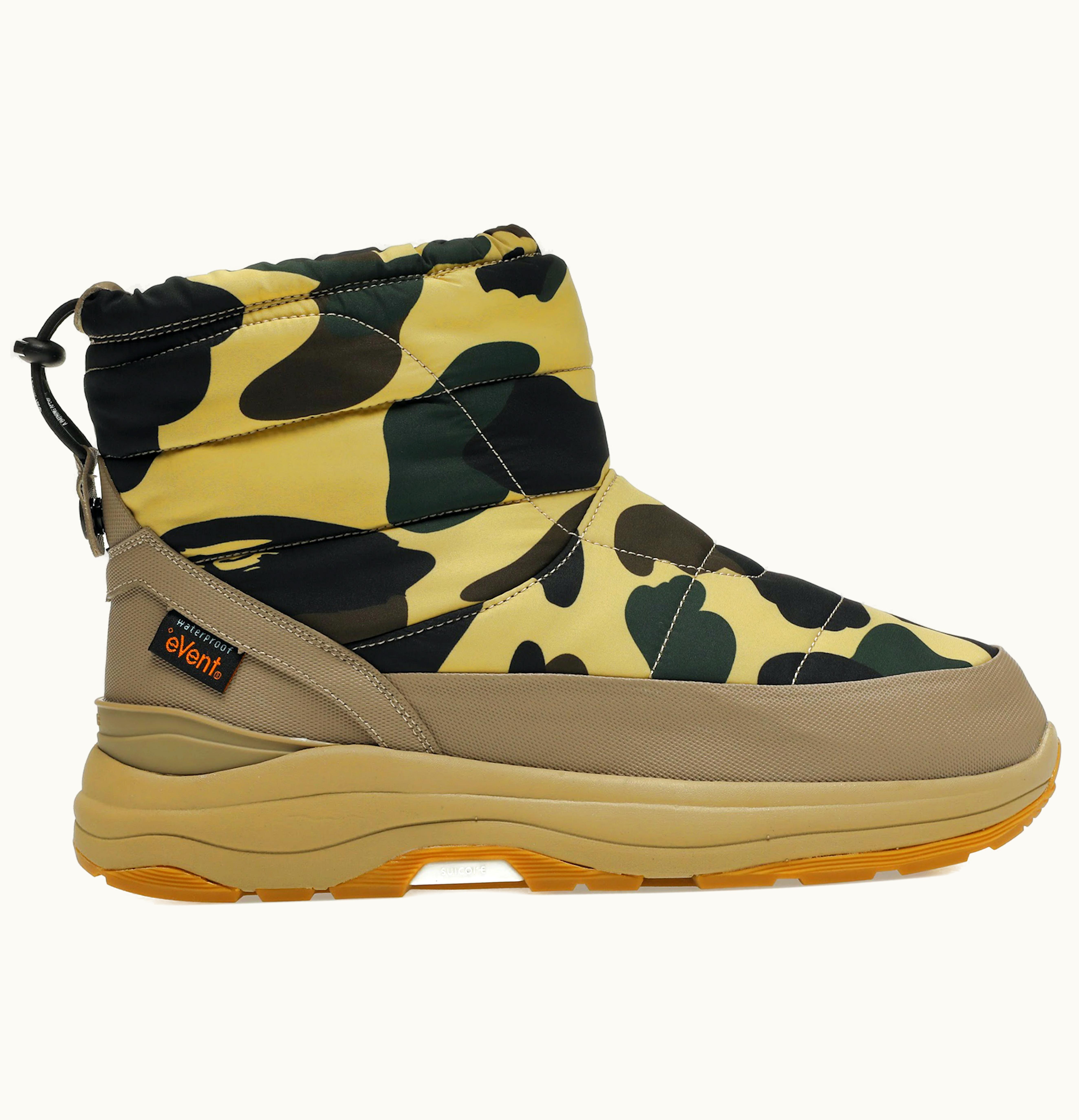 BAPE Suicoke Bower Boot A Bathing Ape 1st Camo Yellow