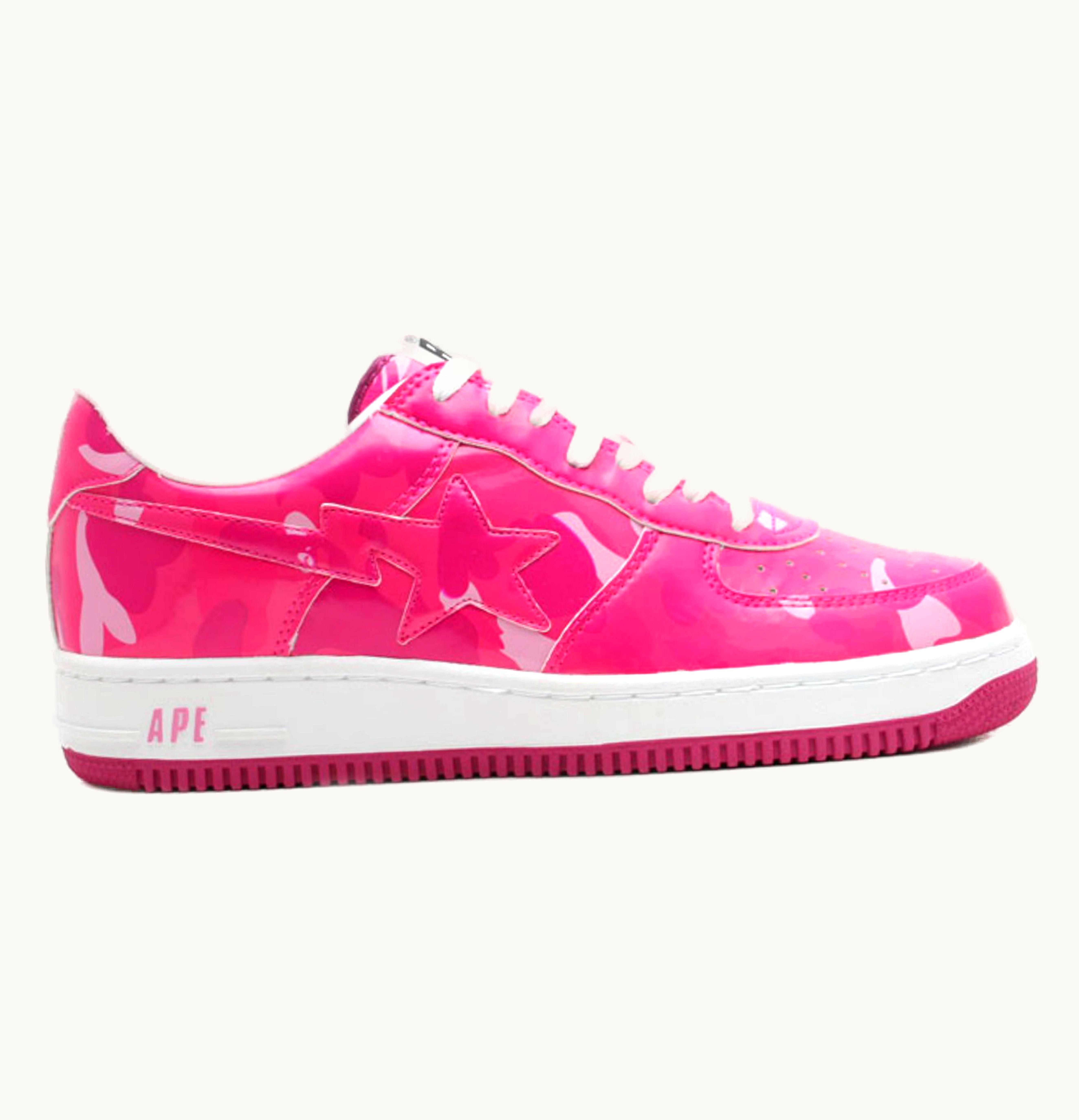 BAPE A Bathing Ape Bape Sta Low Hot Pink Camo