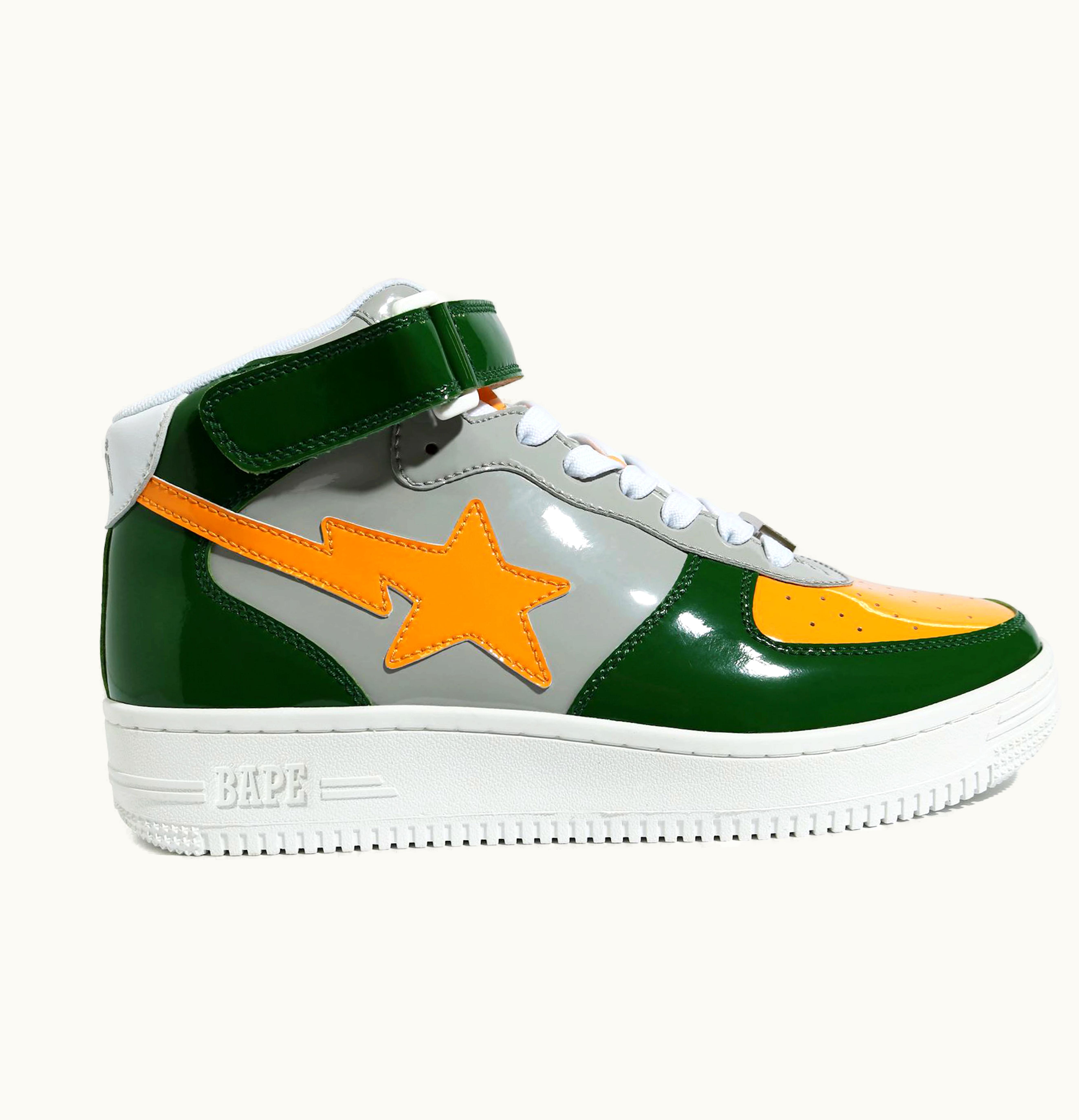 BAPE A Bathing Ape BAPEsta Mid Grey Green Orange 2020
