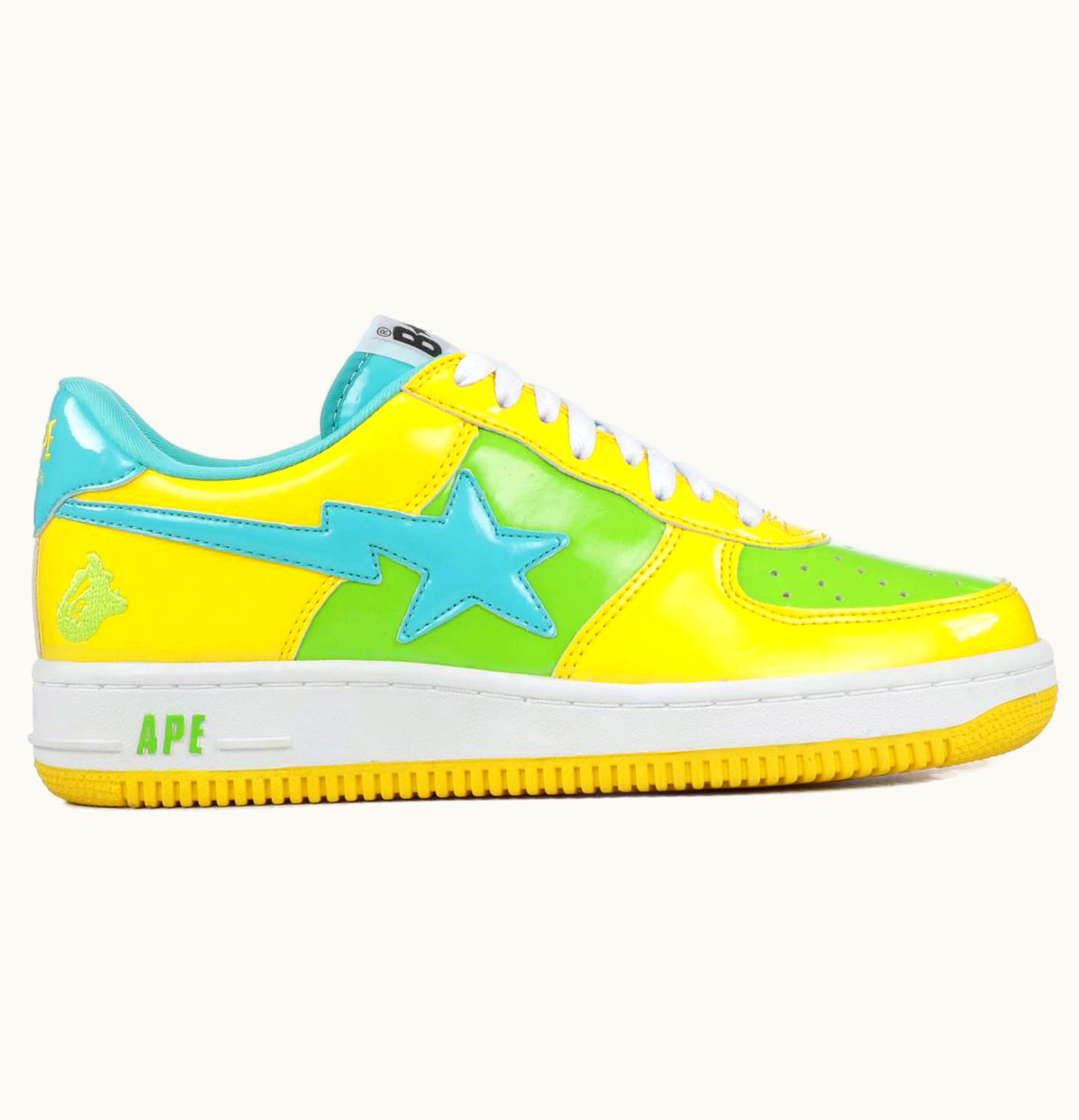BAPE A Bathing Ape Bape Sta Green Yellow