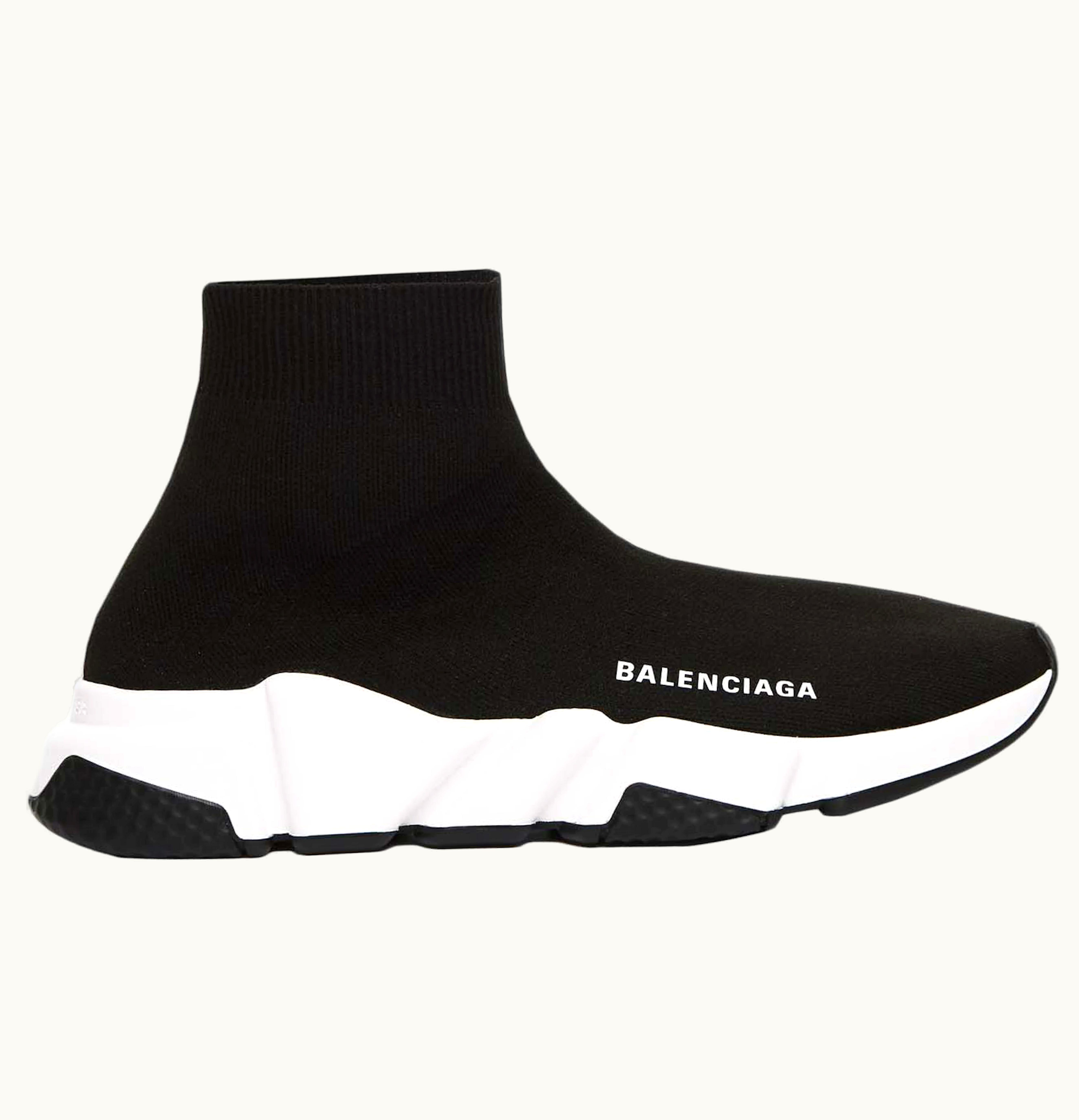 Balenciaga Speed Recycled Black White W